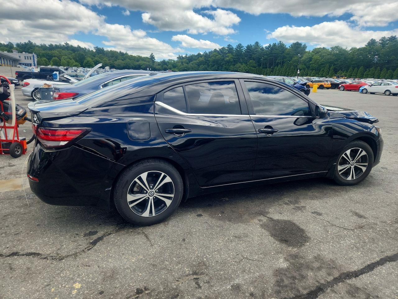 2021 Nissan Sentra Sv Black vin: 3N1AB8CV9MY323630