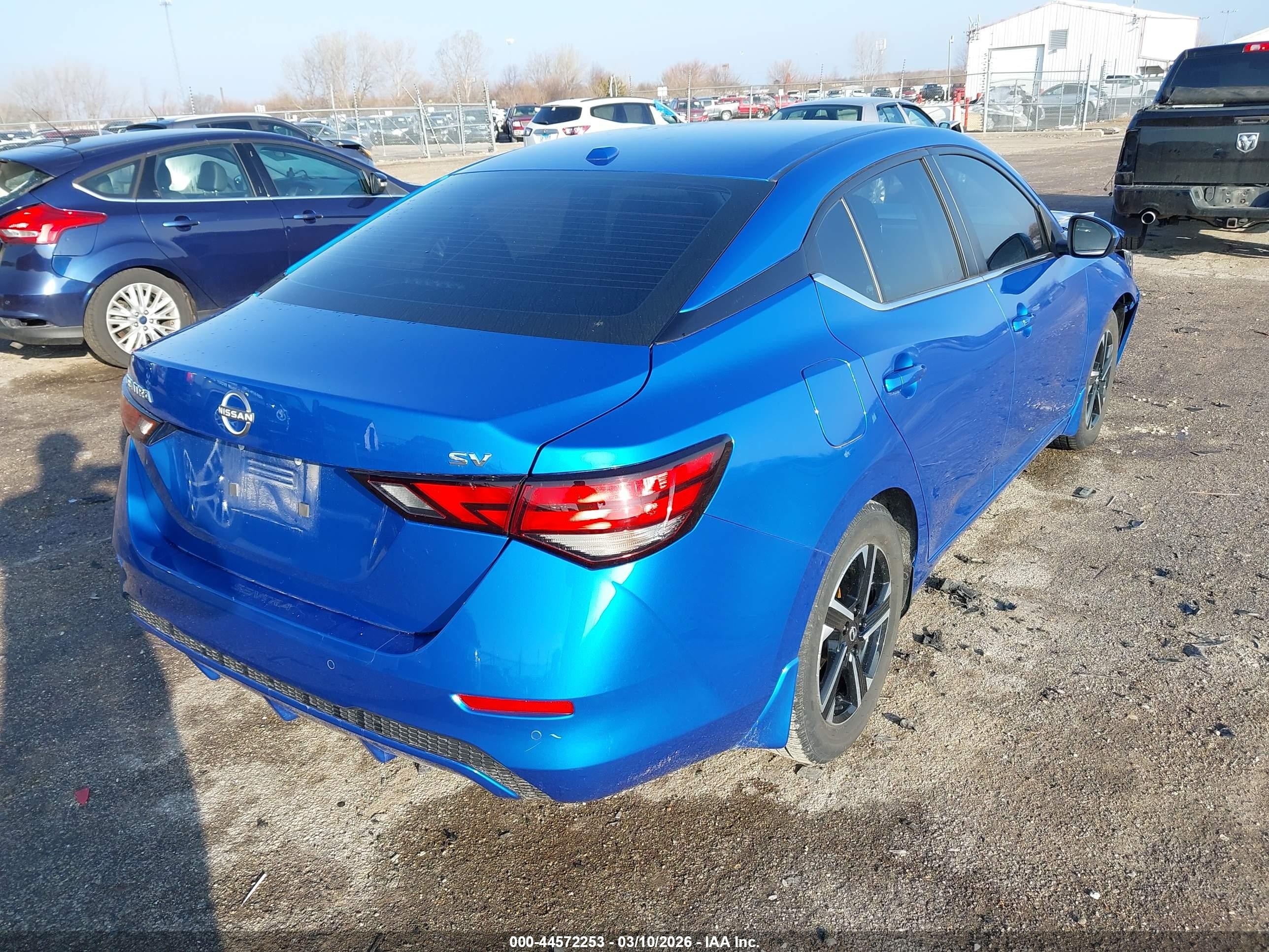2024 Nissan Sentra Sv Xtronic Cvt Blue vin: 3N1AB8CV9RY310514