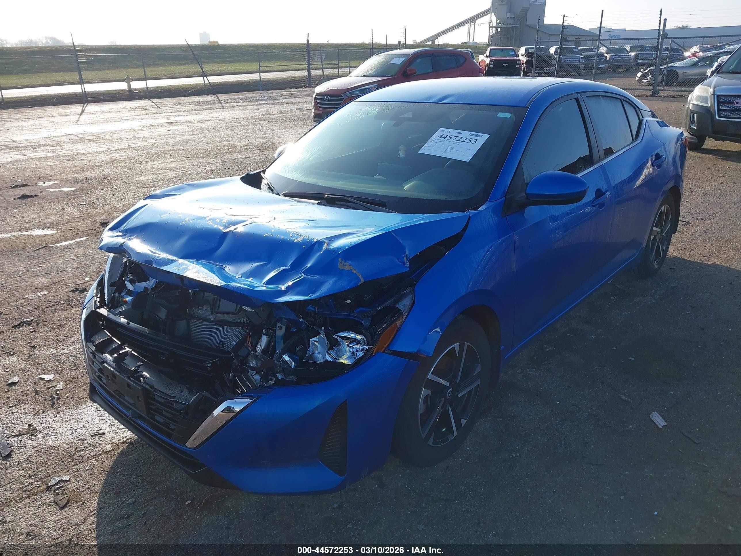 2024 Nissan Sentra Sv Xtronic Cvt Blue vin: 3N1AB8CV9RY310514