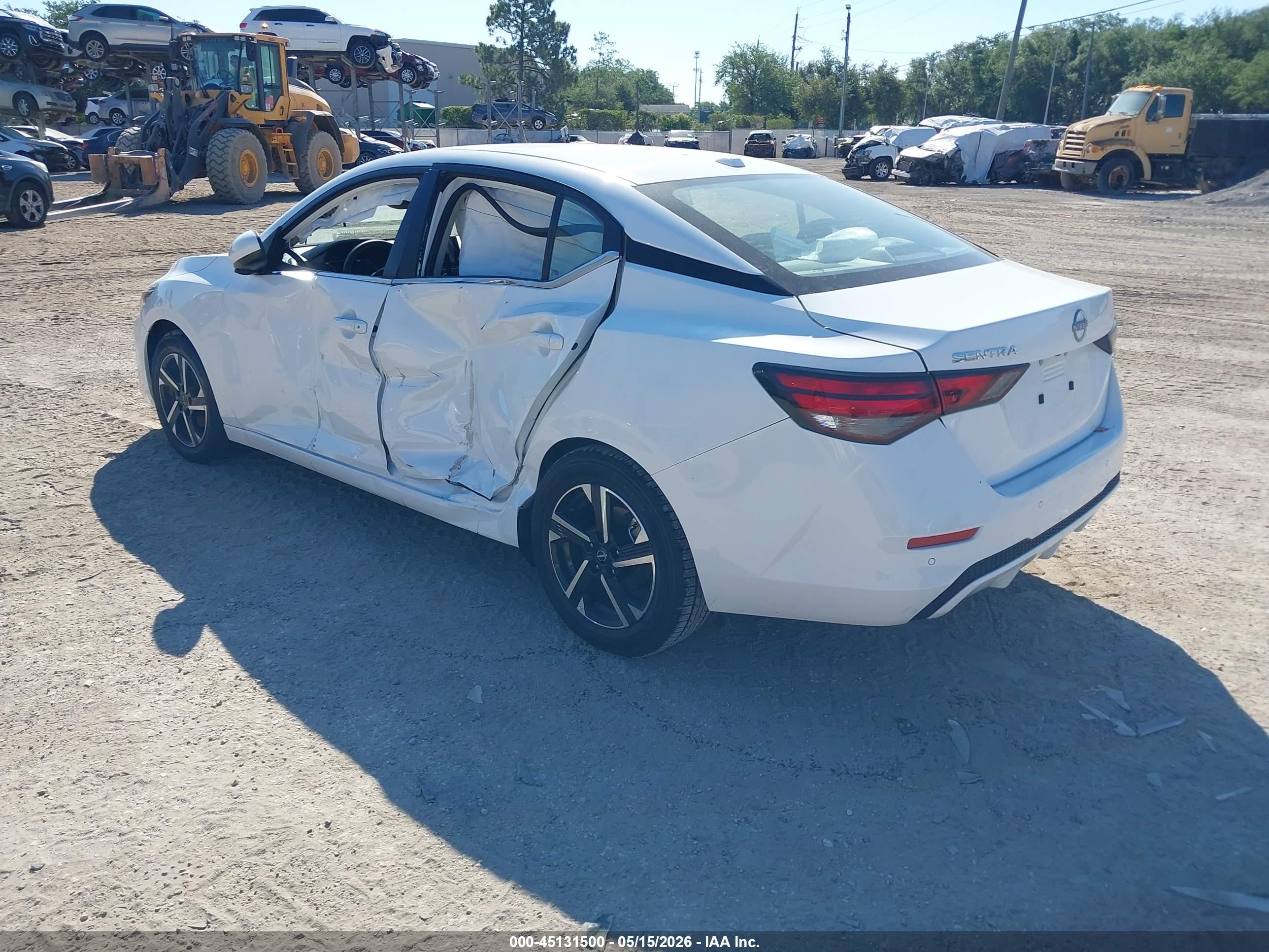 2025 Nissan Sentra Sv White vin: 3N1AB8CV9SY227283