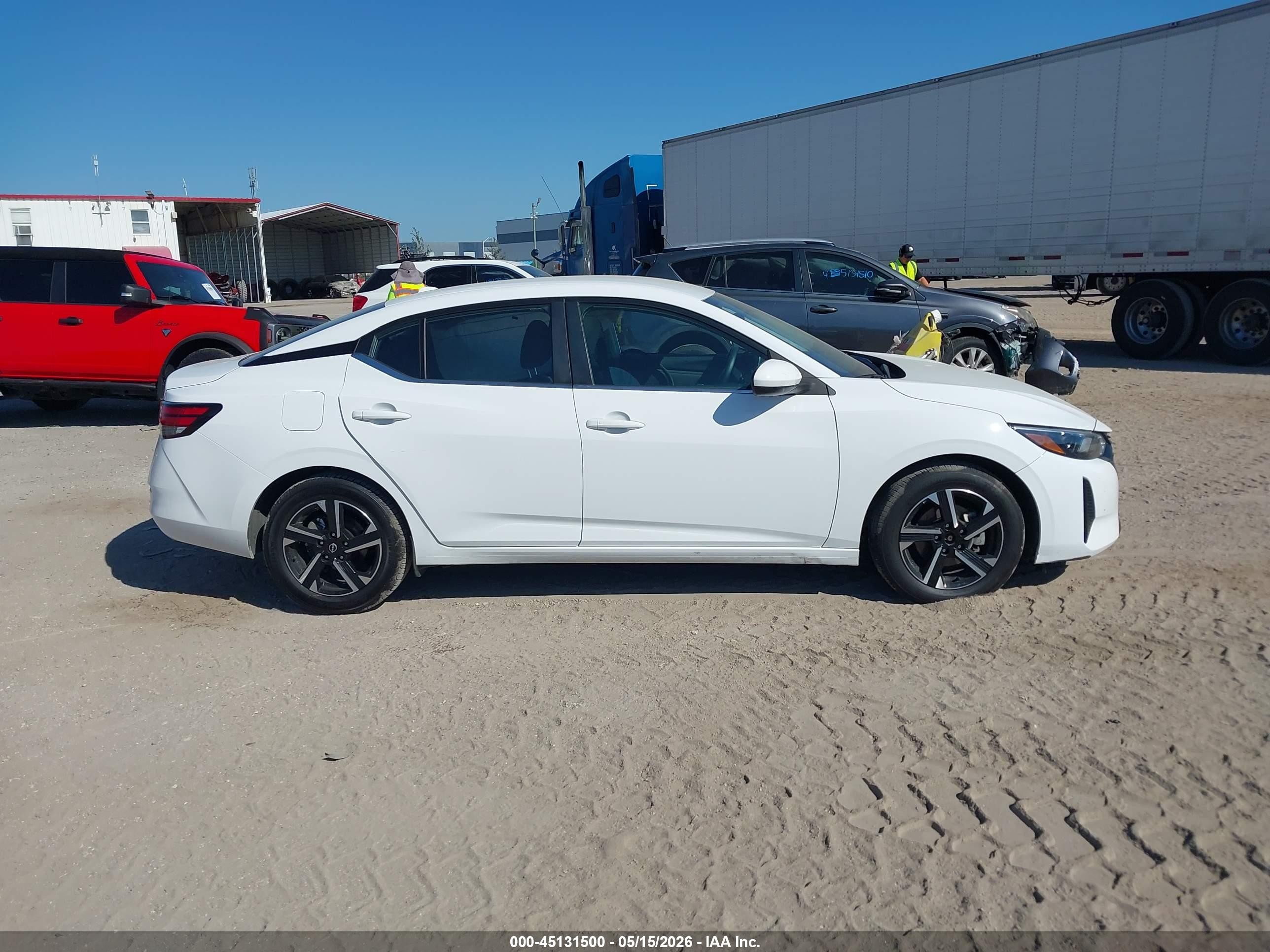 2025 Nissan Sentra Sv White vin: 3N1AB8CV9SY227283