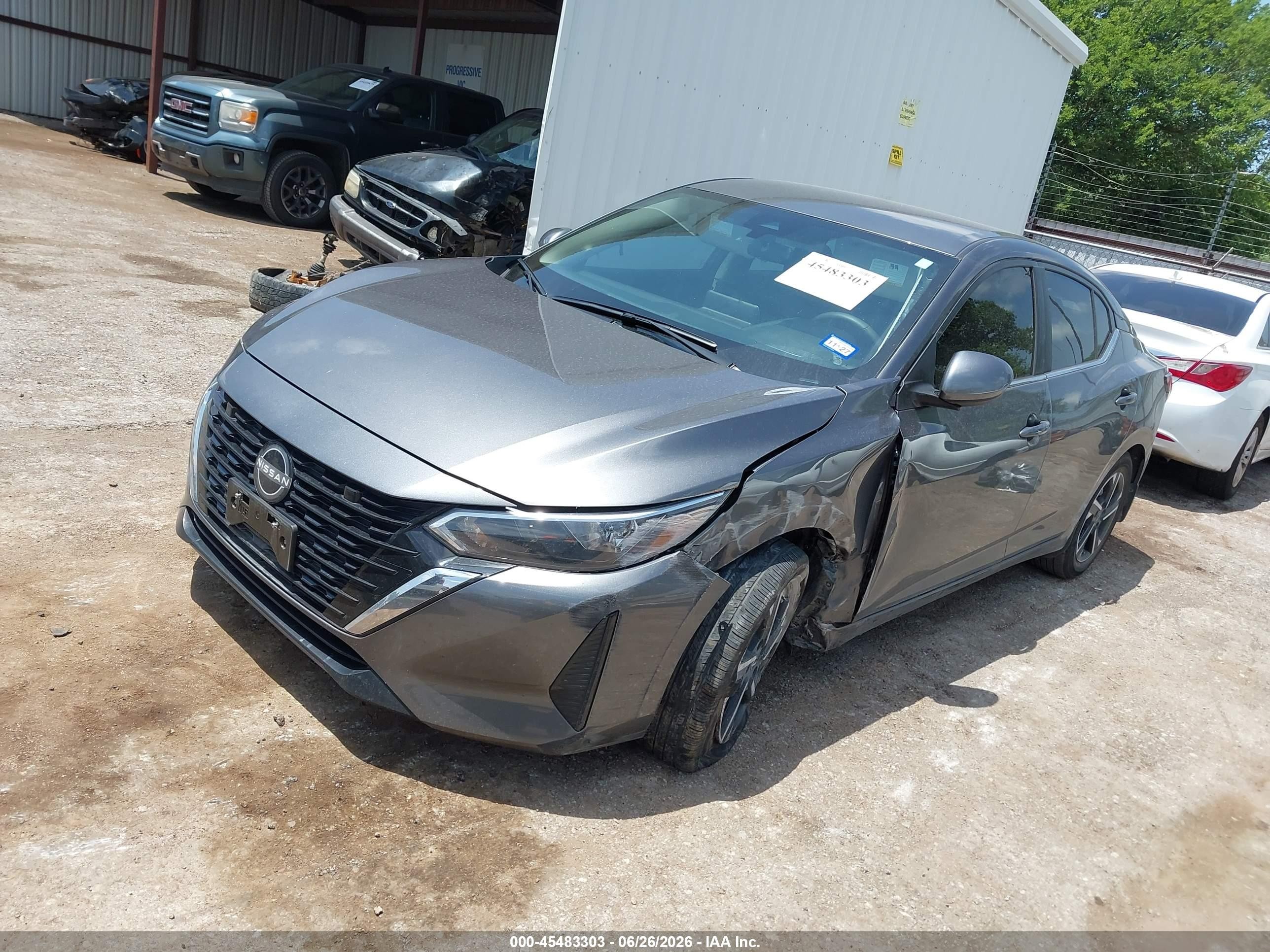 2025 Nissan Sentra Sv Серый vin: 3N1AB8CV9SY402812