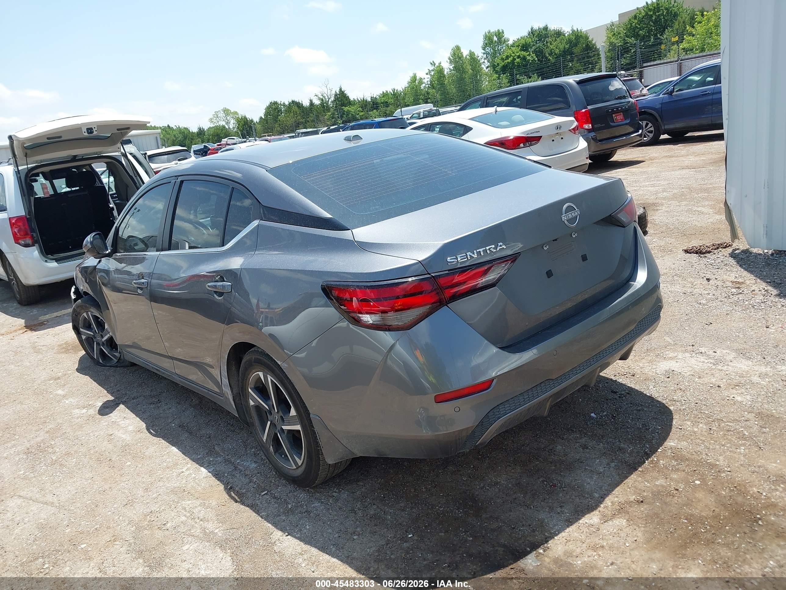 2025 Nissan Sentra Sv Серый vin: 3N1AB8CV9SY402812