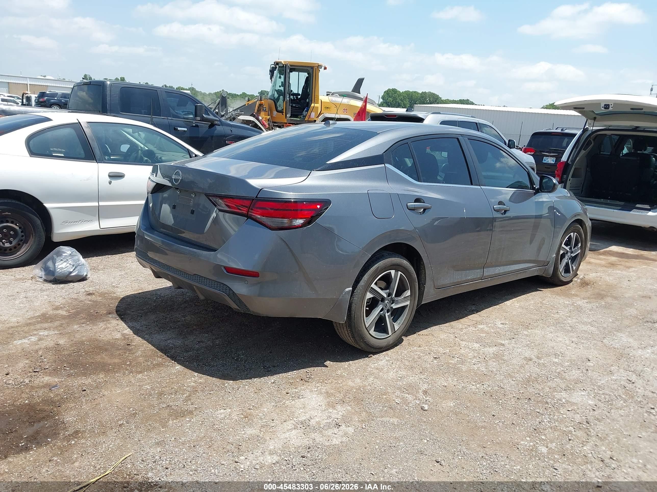 2025 Nissan Sentra Sv Серый vin: 3N1AB8CV9SY402812