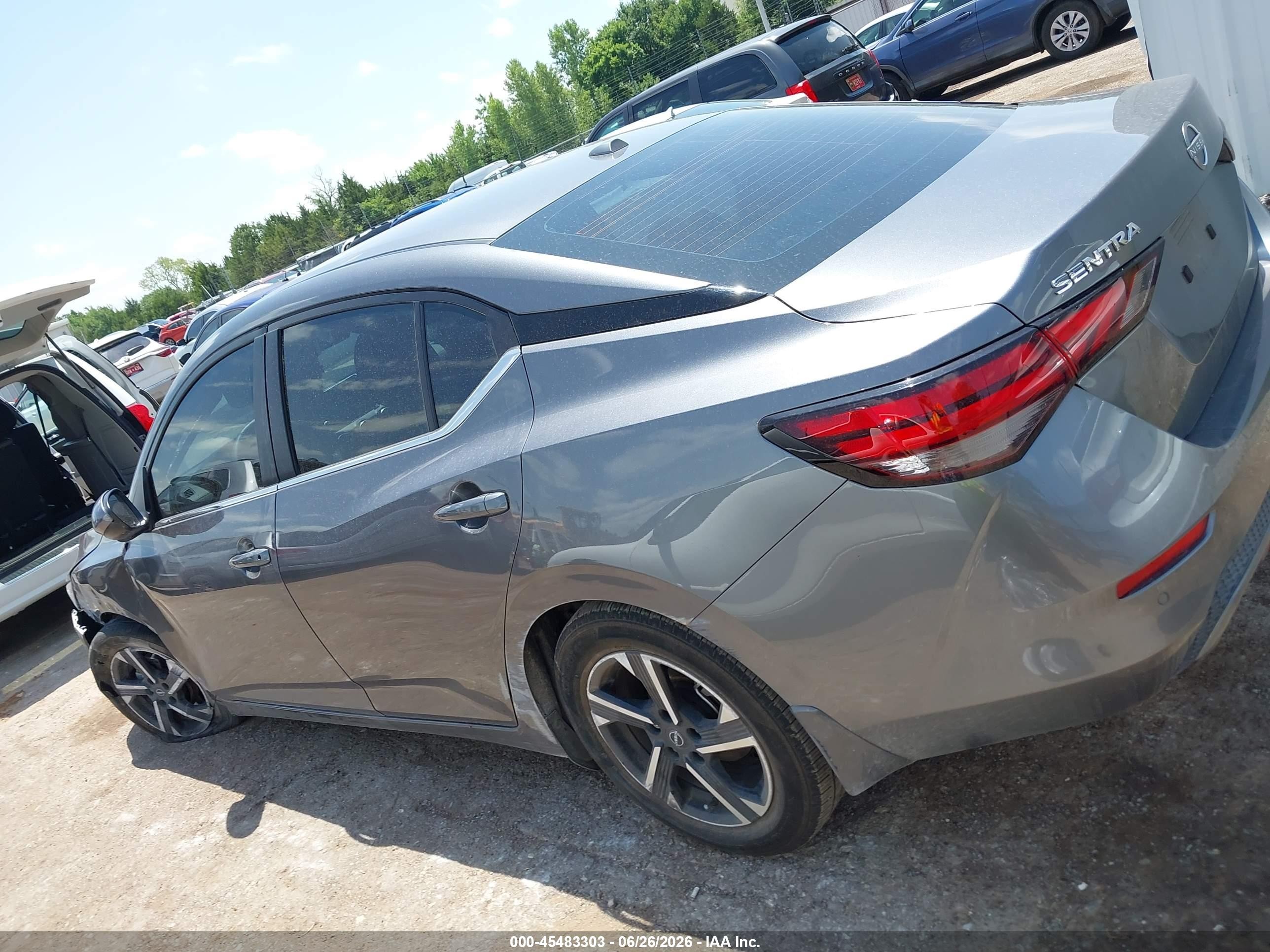 2025 Nissan Sentra Sv Серый vin: 3N1AB8CV9SY402812