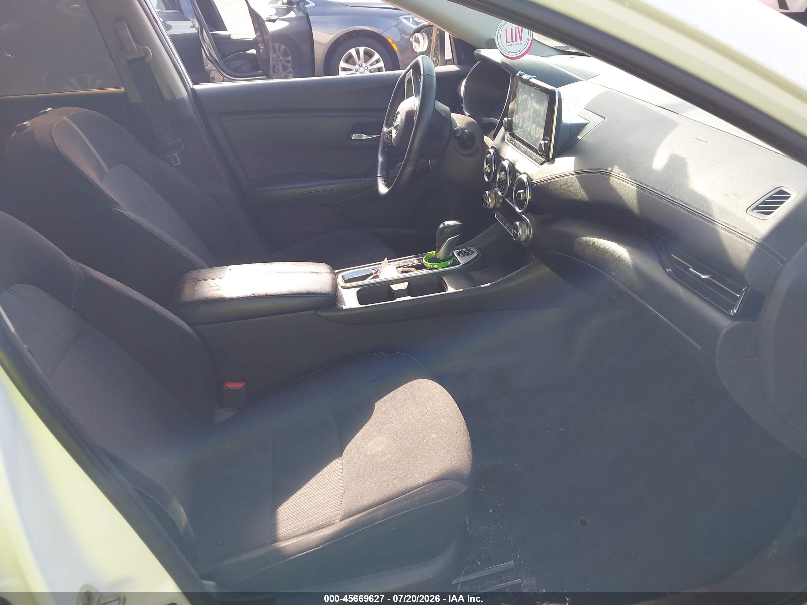 2020 Nissan Sentra Sv Xtronic Cvt White vin: 3N1AB8CVXLY220280