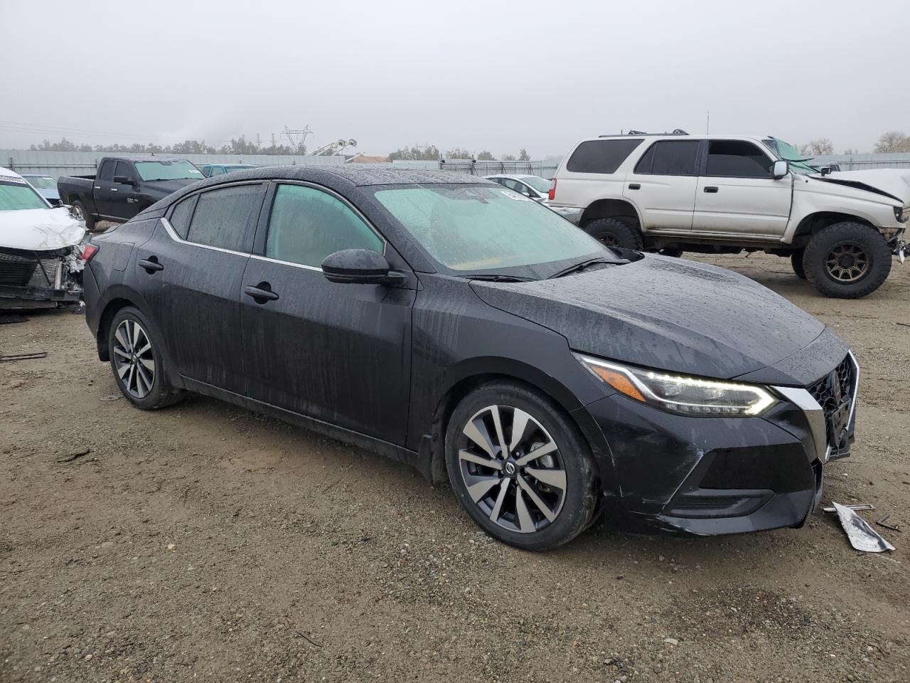 2020 Nissan Sentra Sv Black vin: 3N1AB8CVXLY282908