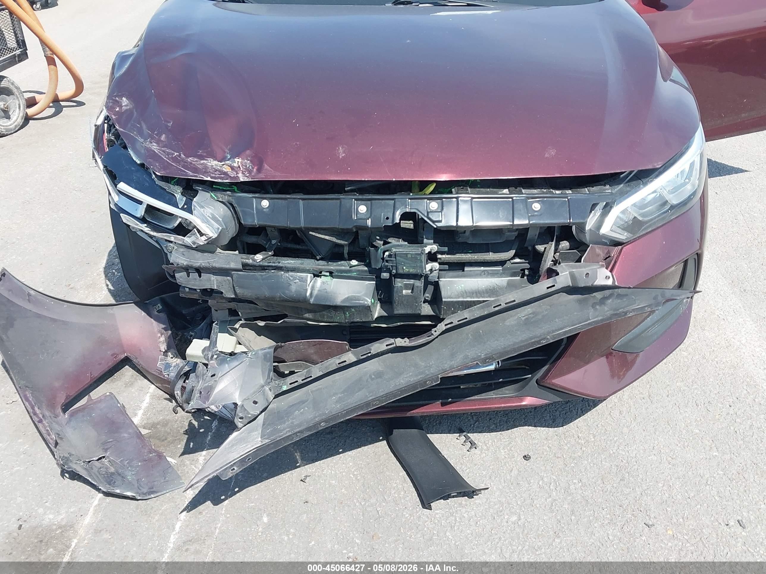 2021 Nissan Sentra Sv Xtronic Cvt Бордовый vin: 3N1AB8CVXMY213752