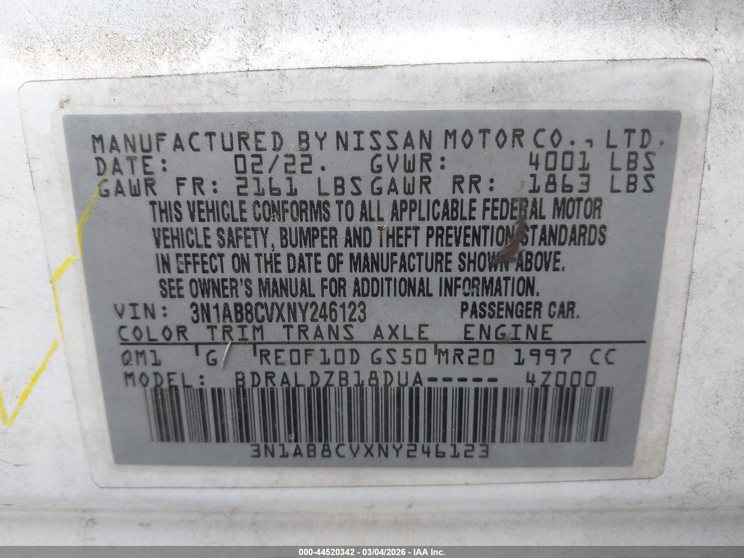 2022 Nissan Sentra Sv Xtronic Cvt Белый vin: 3N1AB8CVXNY246123