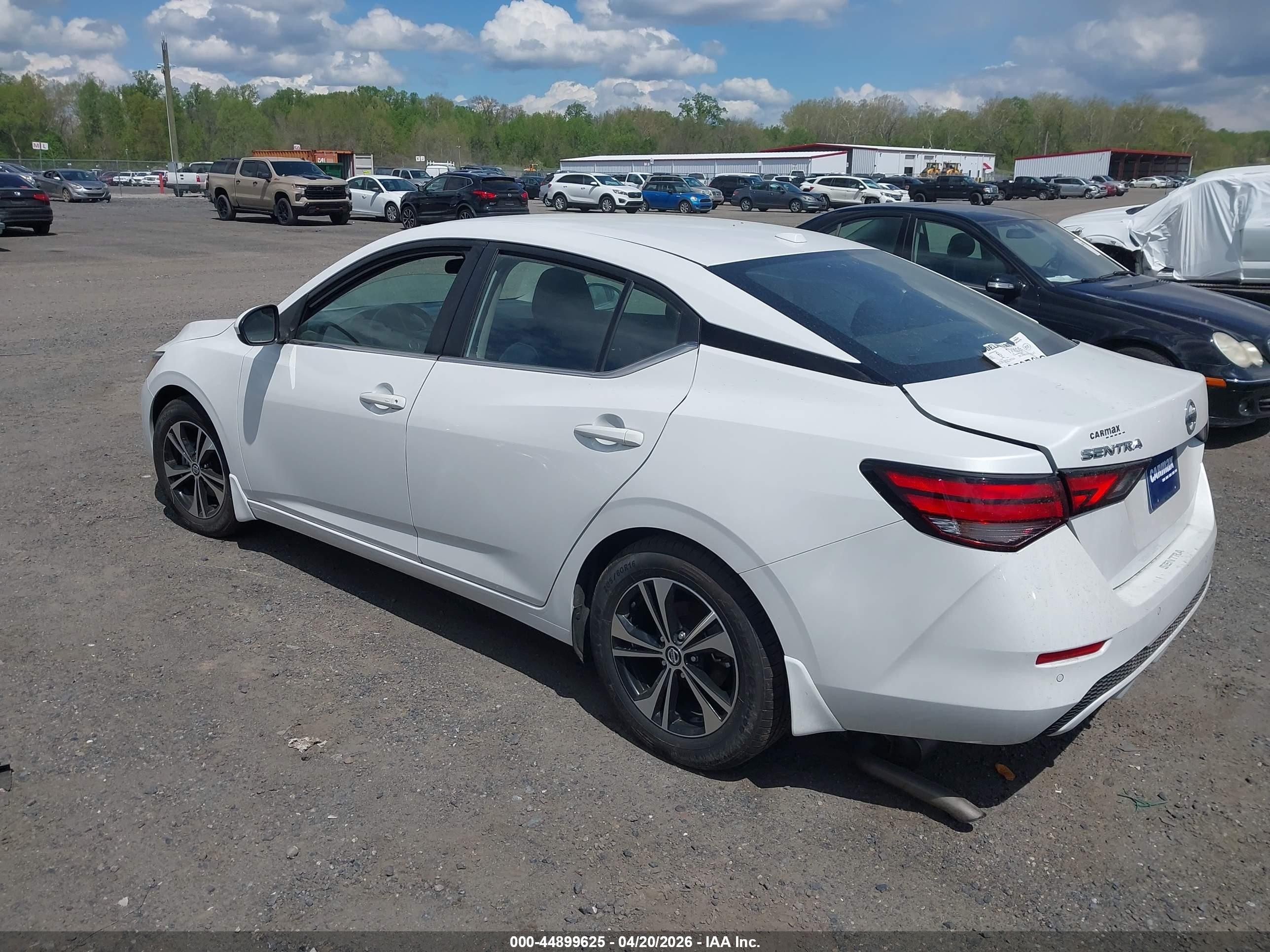 2023 Nissan Sentra Sv Xtronic Cvt Белый vin: 3N1AB8CVXPY235741