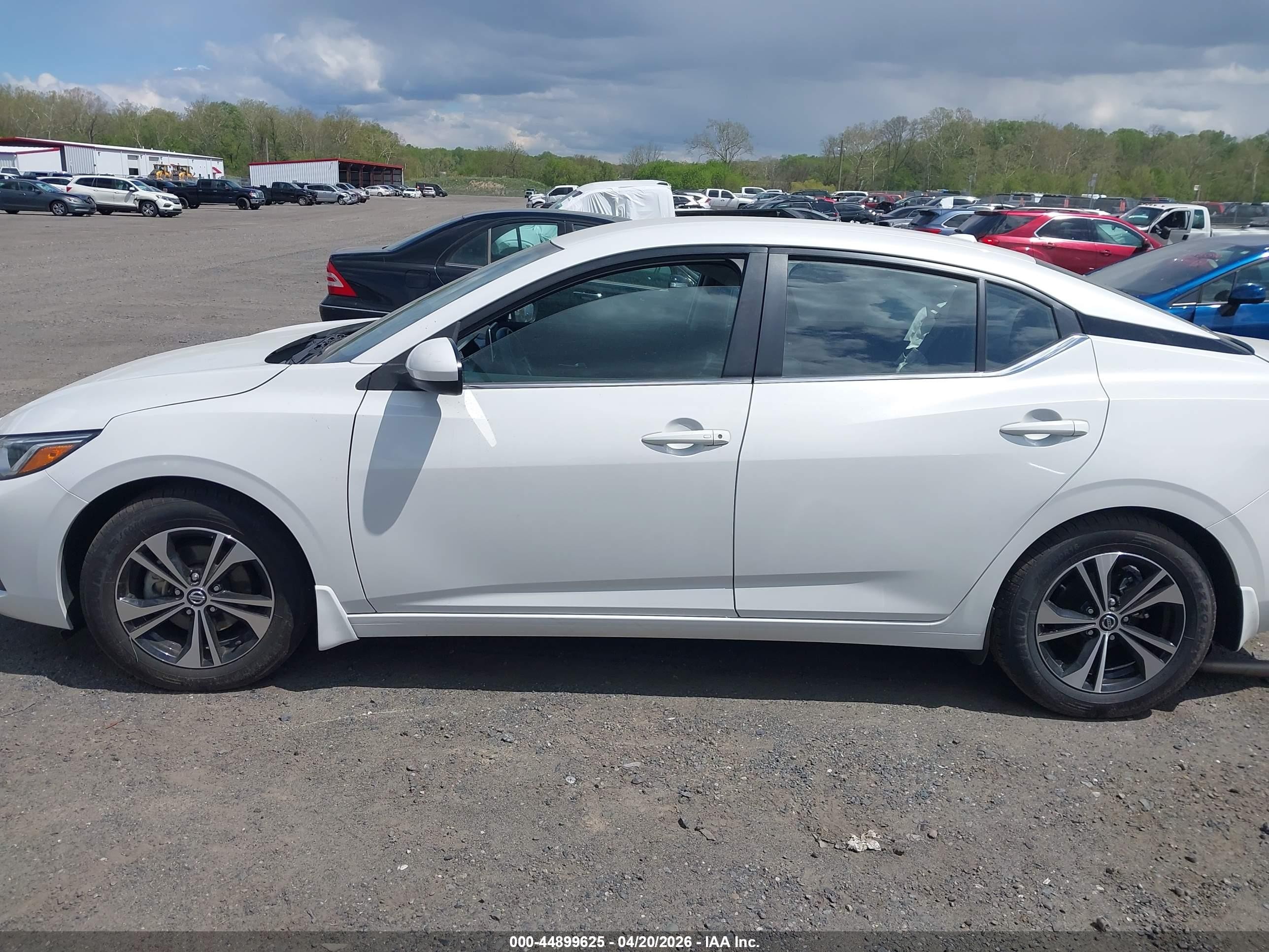 2023 Nissan Sentra Sv Xtronic Cvt Белый vin: 3N1AB8CVXPY235741