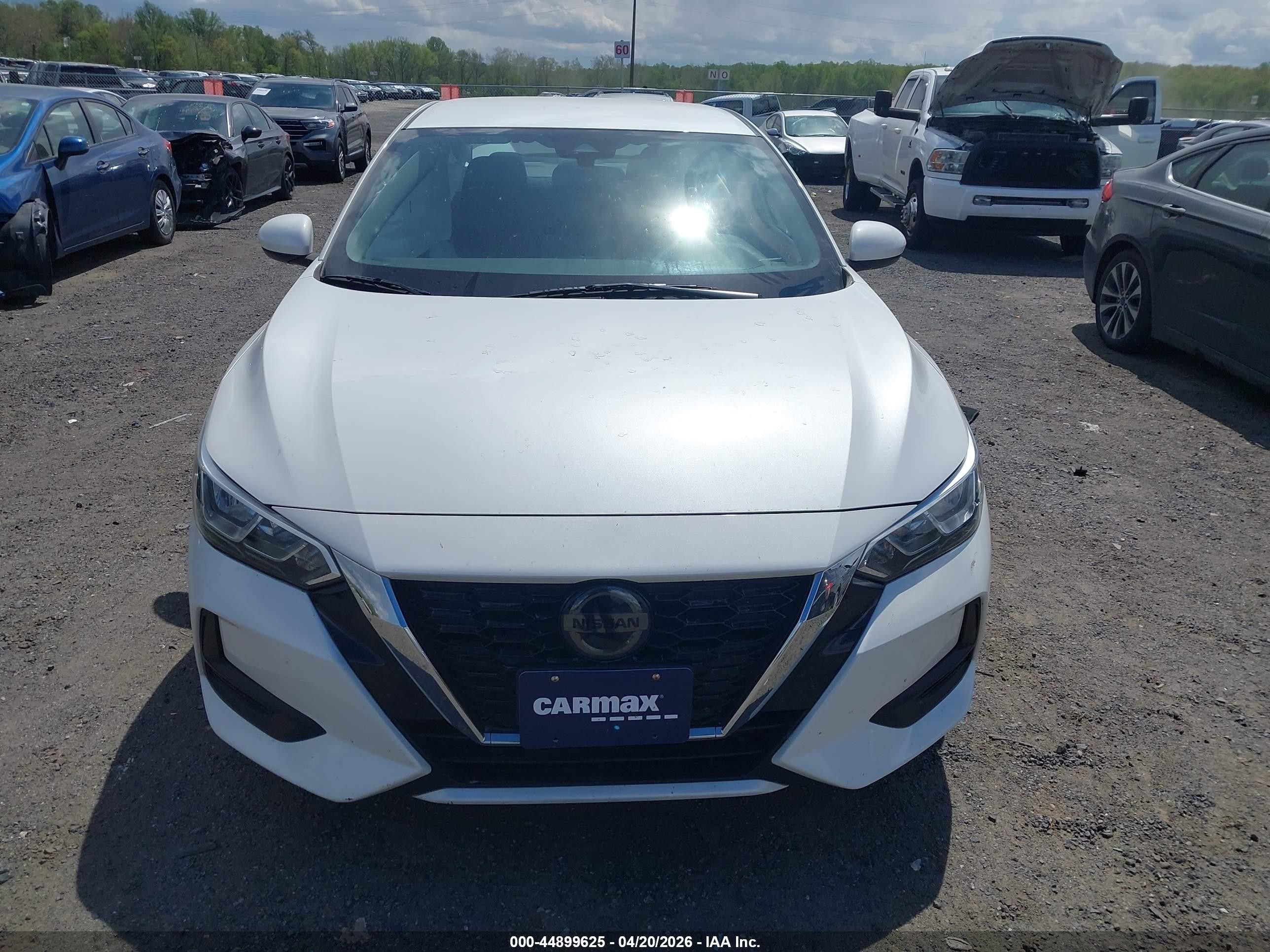 2023 Nissan Sentra Sv Xtronic Cvt Белый vin: 3N1AB8CVXPY235741
