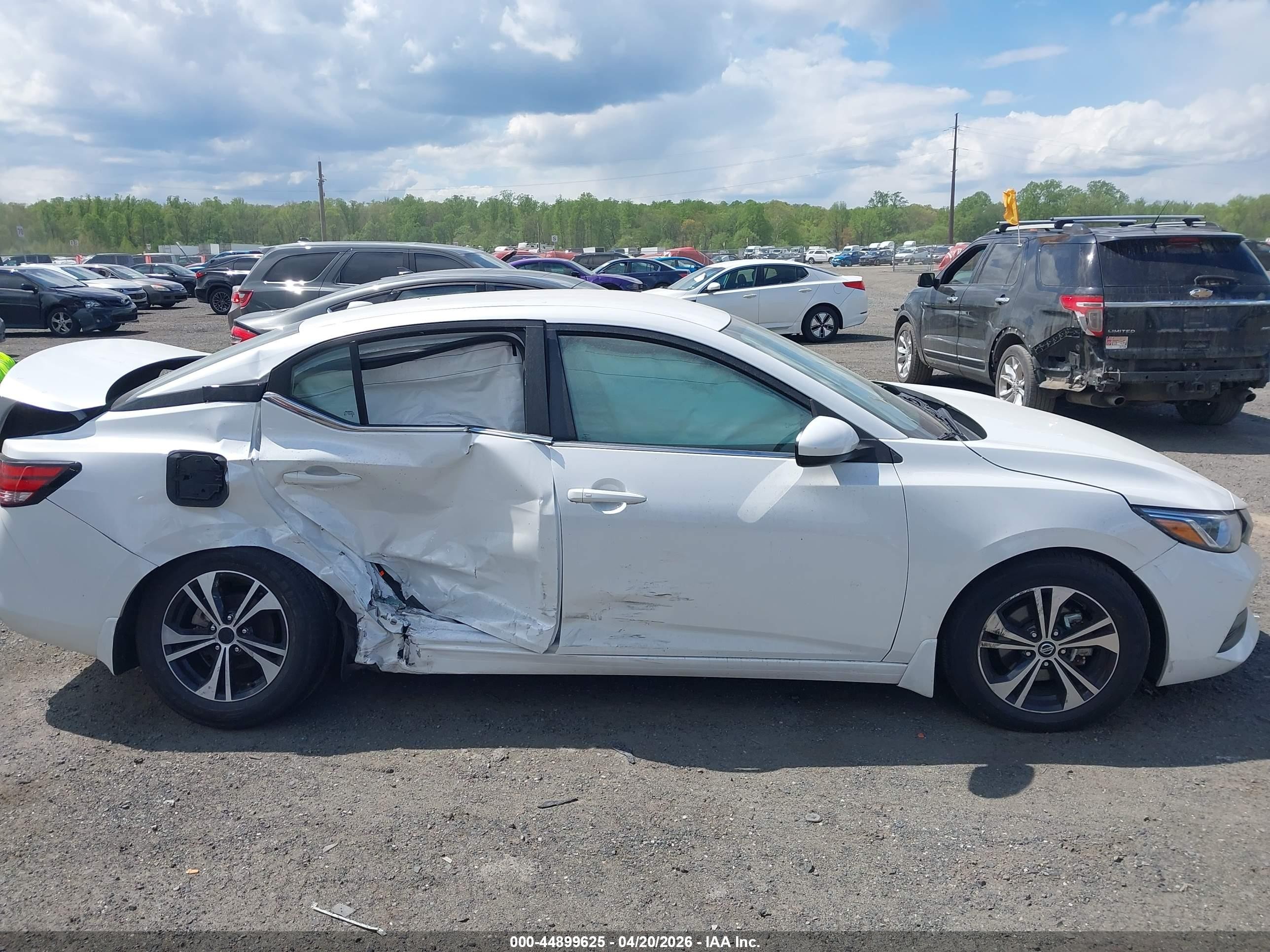 2023 Nissan Sentra Sv Xtronic Cvt Белый vin: 3N1AB8CVXPY235741