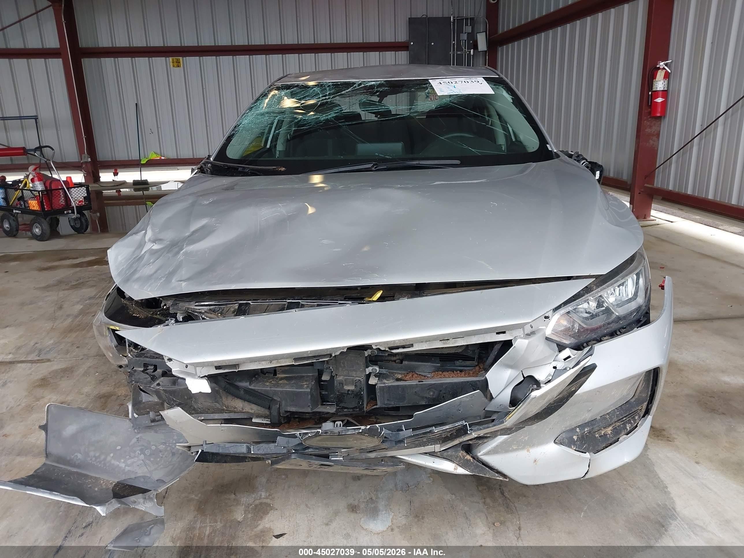 2023 Nissan Sentra Sv Xtronic Cvt Серебряный vin: 3N1AB8CVXPY303214
