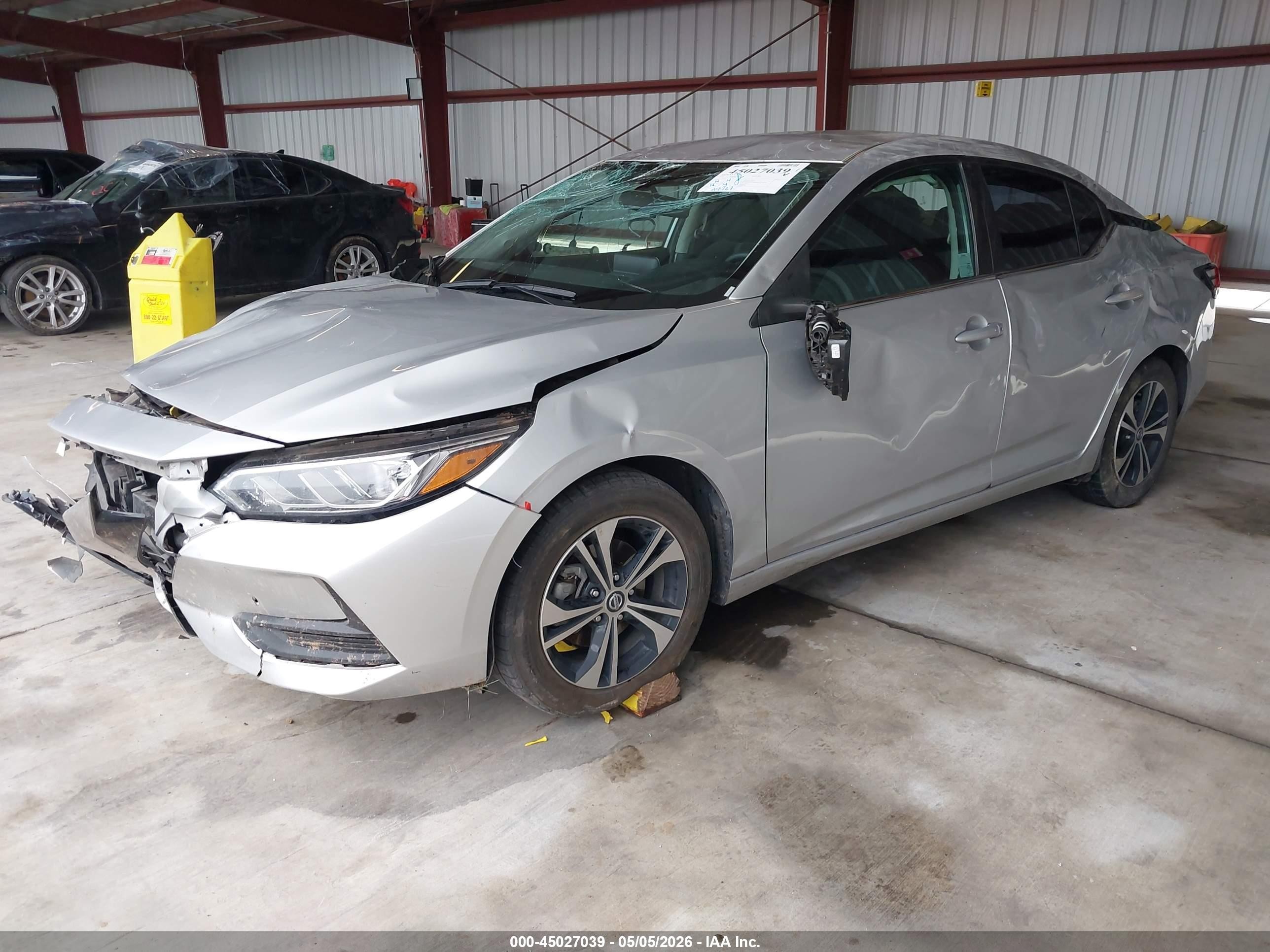 2023 Nissan Sentra Sv Xtronic Cvt Серебряный vin: 3N1AB8CVXPY303214