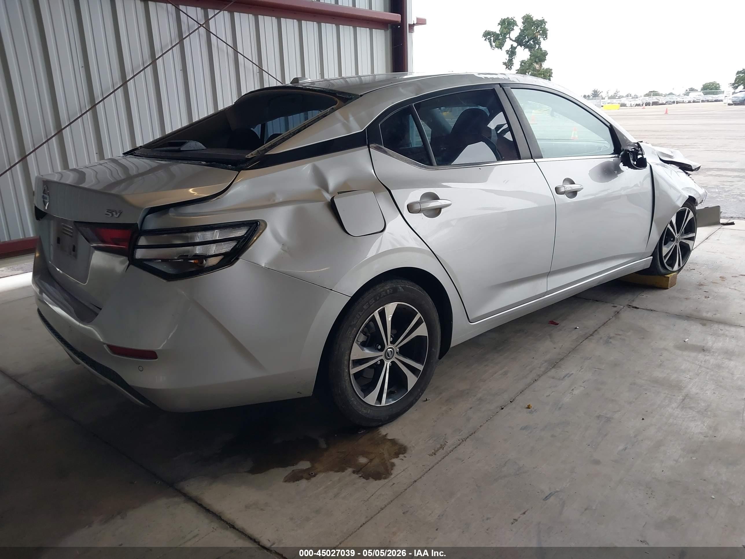 2023 Nissan Sentra Sv Xtronic Cvt Серебряный vin: 3N1AB8CVXPY303214