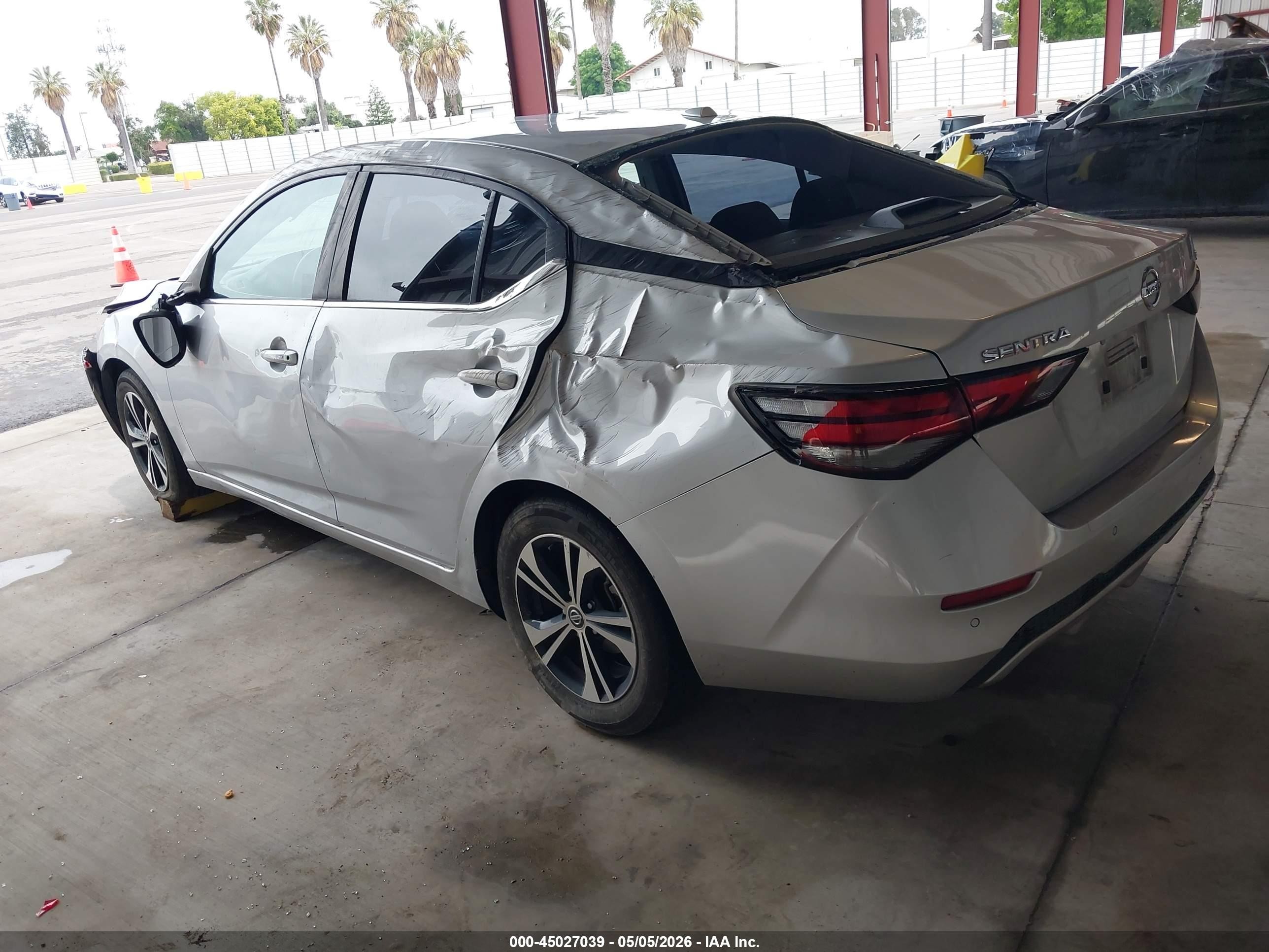 2023 Nissan Sentra Sv Xtronic Cvt Серебряный vin: 3N1AB8CVXPY303214