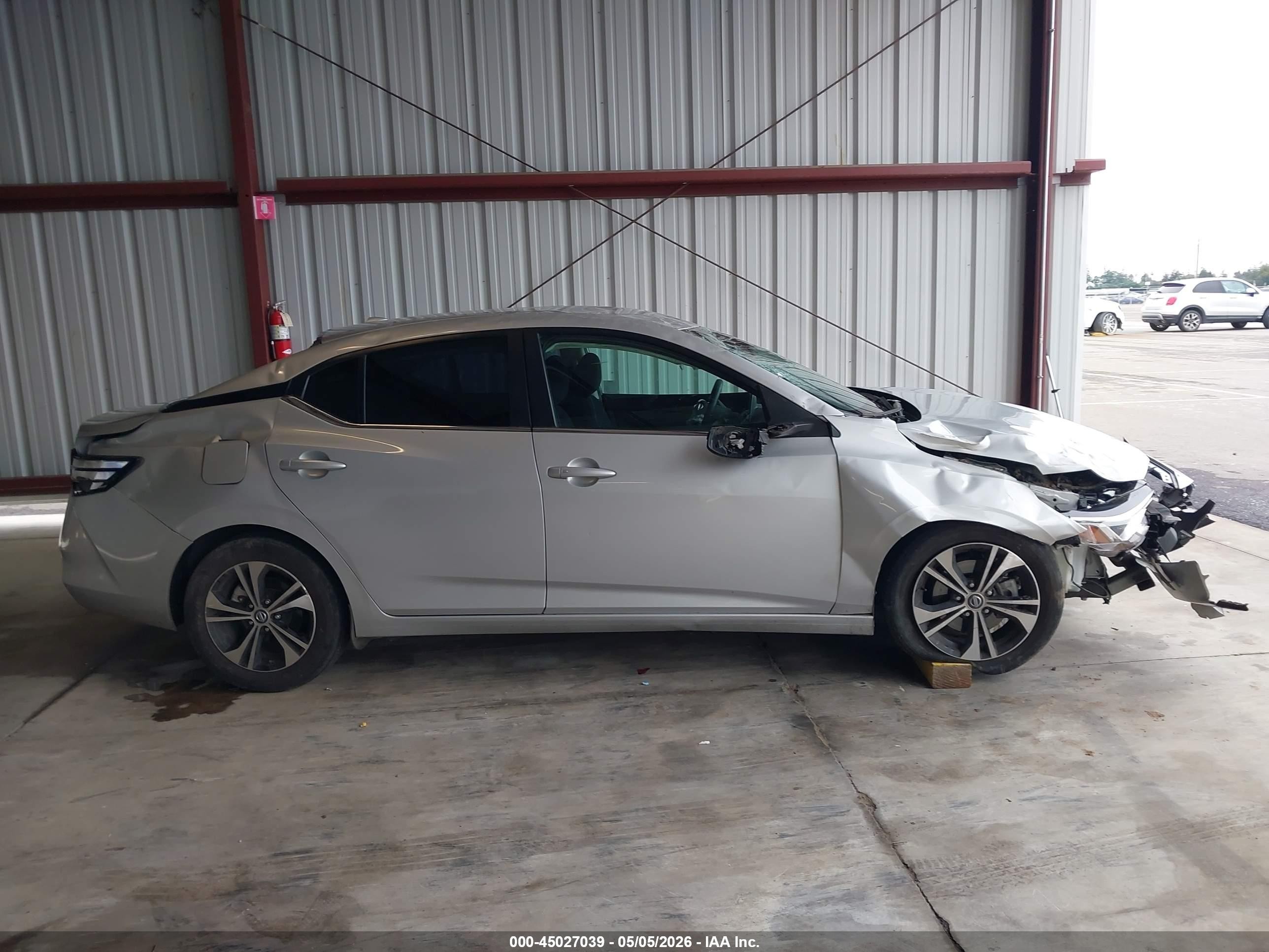 2023 Nissan Sentra Sv Xtronic Cvt Серебряный vin: 3N1AB8CVXPY303214