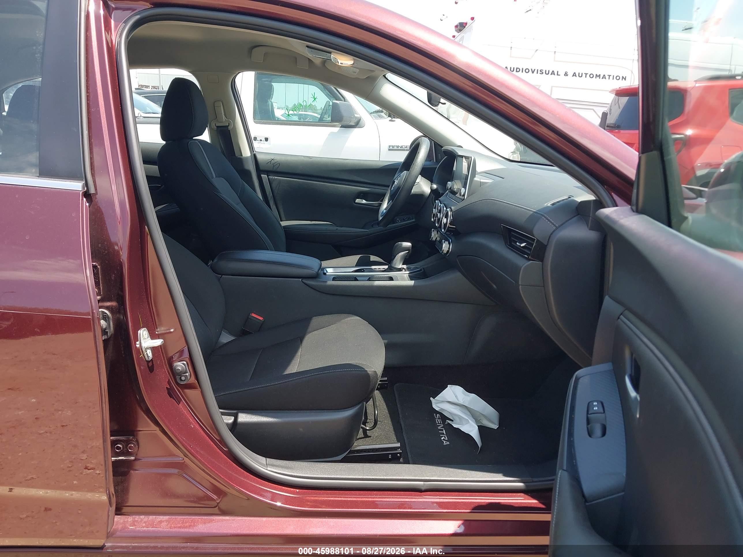 2025 Nissan Sentra Sv Red vin: 3N1AB8CVXSY389858