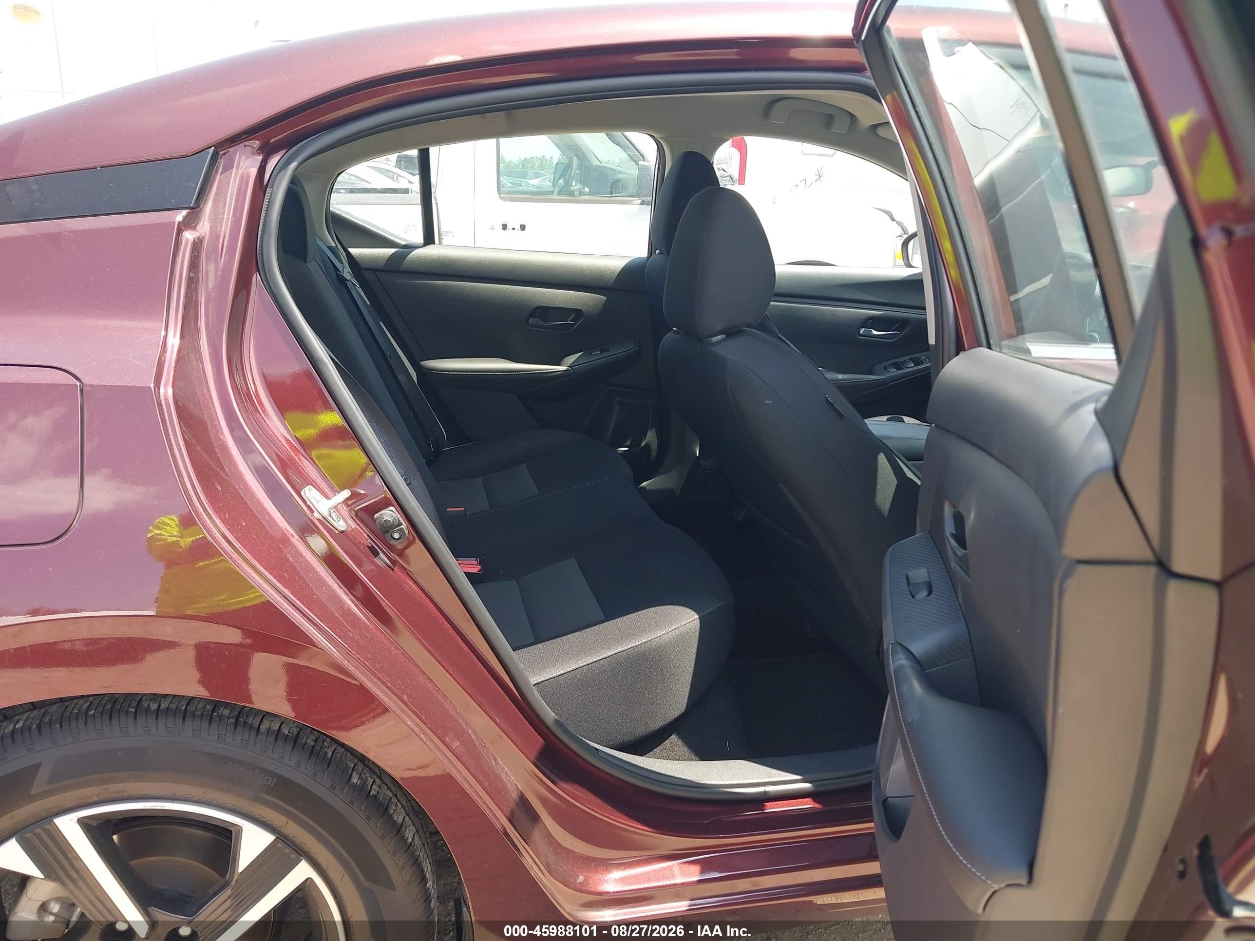2025 Nissan Sentra Sv Red vin: 3N1AB8CVXSY389858