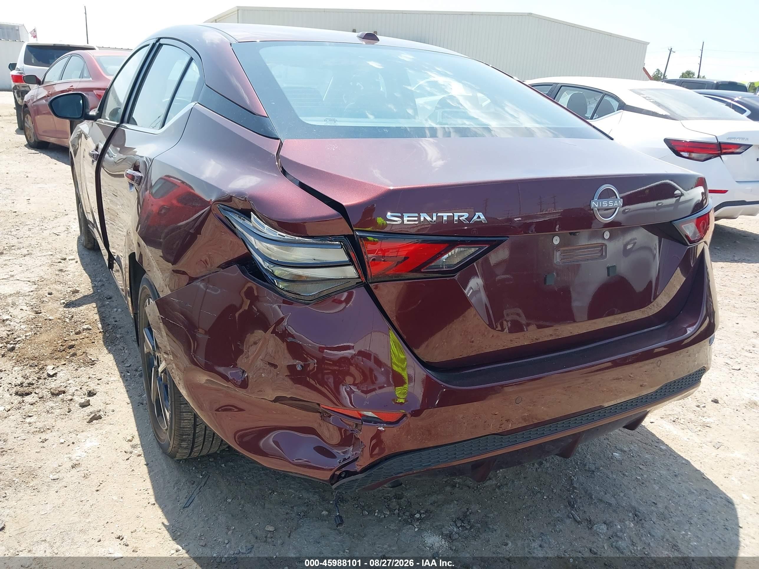 2025 Nissan Sentra Sv Red vin: 3N1AB8CVXSY389858