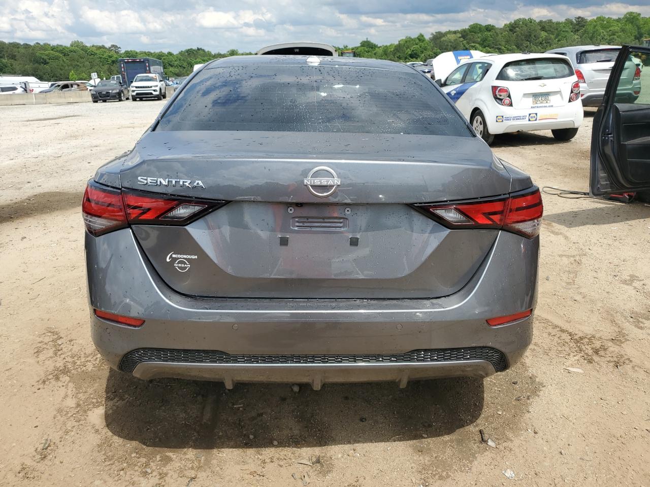 2025 Nissan Sentra Sv Gray vin: 3N1AB8CVXSY406030 Damage: Deck Lid, Misaligned, Repair Required