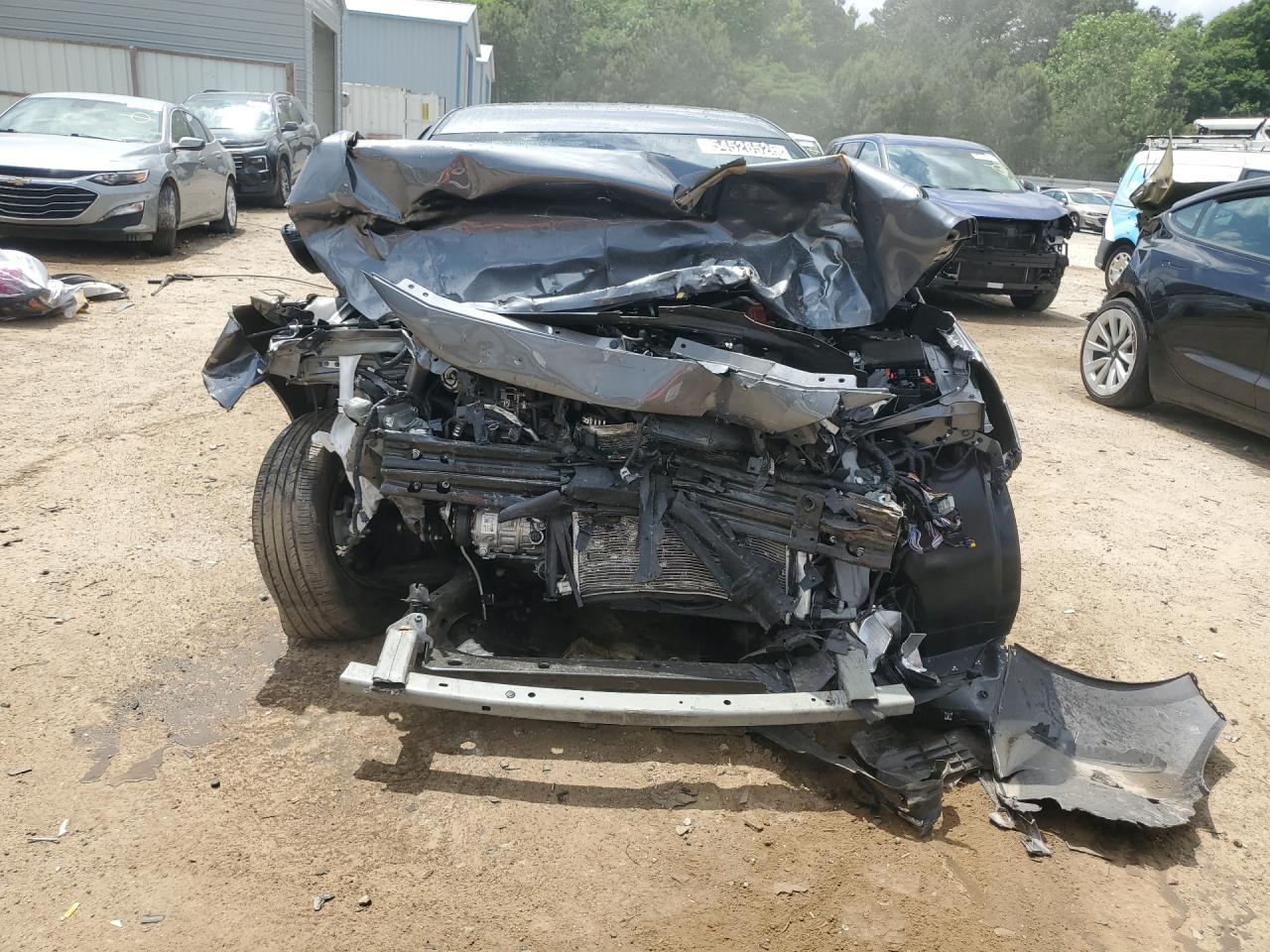2025 Nissan Sentra Sv Gray vin: 3N1AB8CVXSY406030 Damage: Front Bumper Cover Upper, Broken, Replacement Required