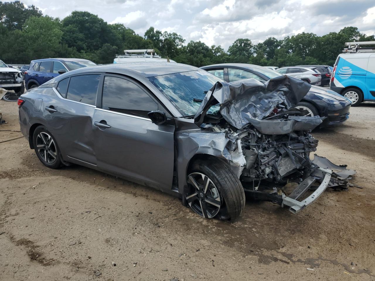 2025 Nissan Sentra Sv Gray vin: 3N1AB8CVXSY406030 Damage: Right Mirror, Broken, Replacement Required