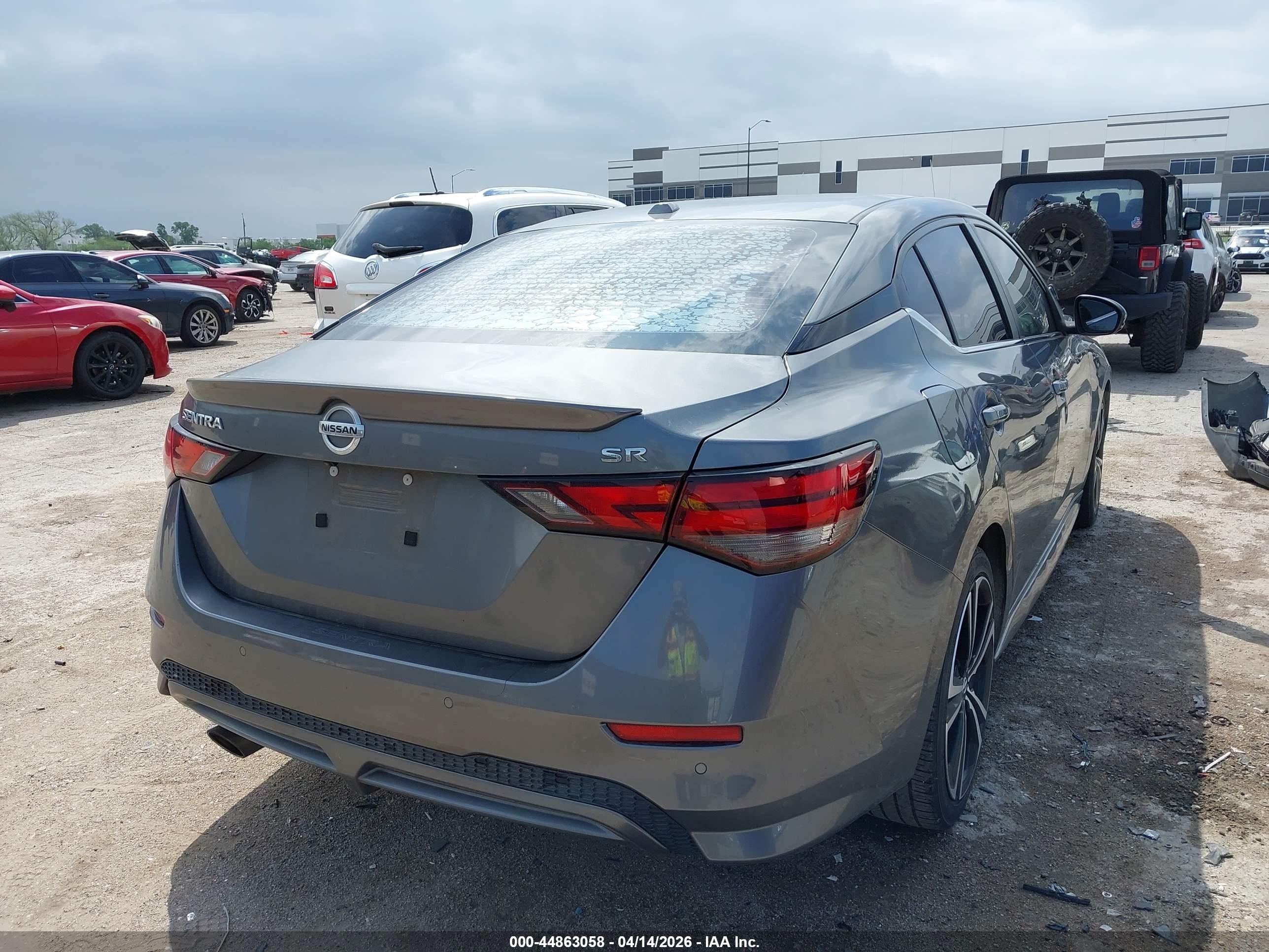 2021 Nissan Sentra Sr Xtronic Cvt Серый vin: 3N1AB8DV1MY219857