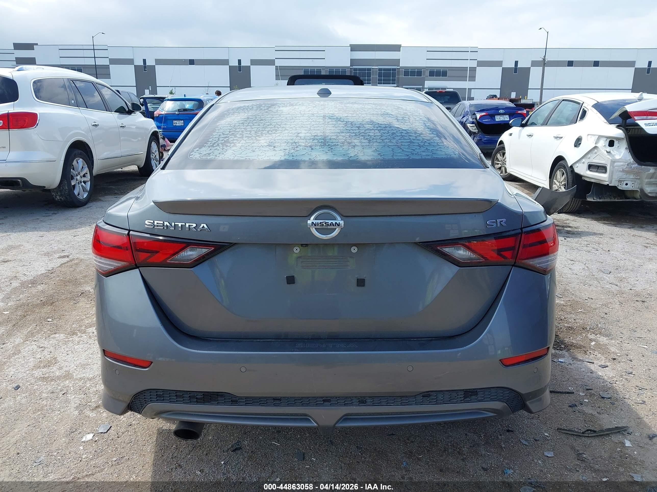 2021 Nissan Sentra Sr Xtronic Cvt Серый vin: 3N1AB8DV1MY219857