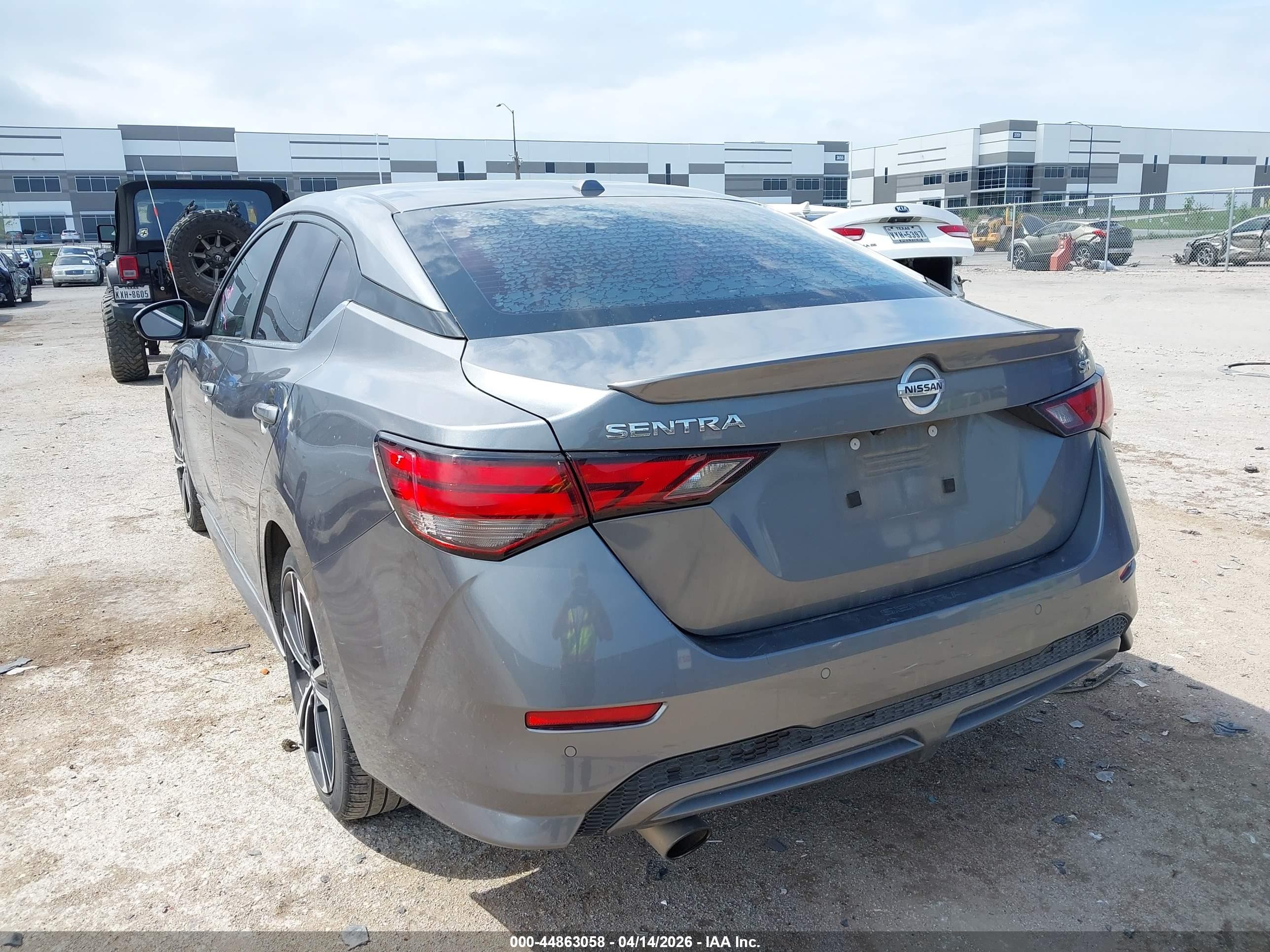 2021 Nissan Sentra Sr Xtronic Cvt Серый vin: 3N1AB8DV1MY219857