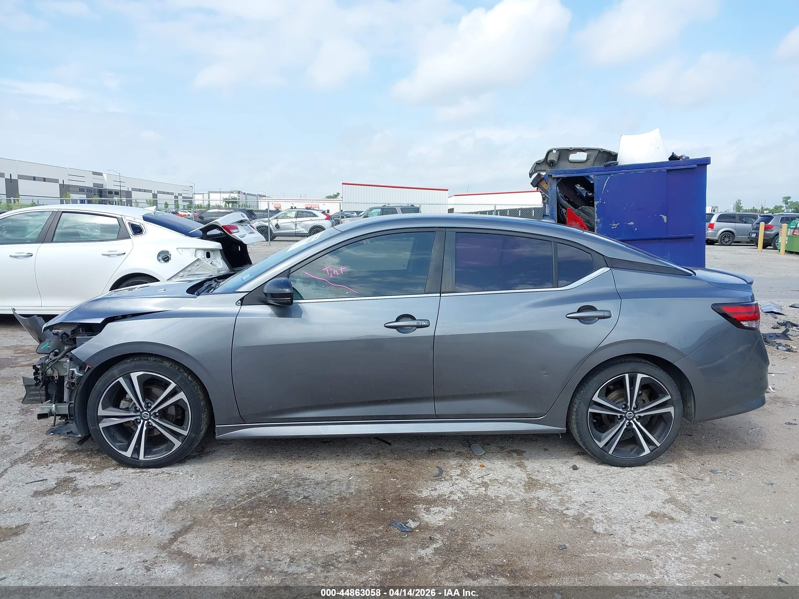 2021 Nissan Sentra Sr Xtronic Cvt Серый vin: 3N1AB8DV1MY219857
