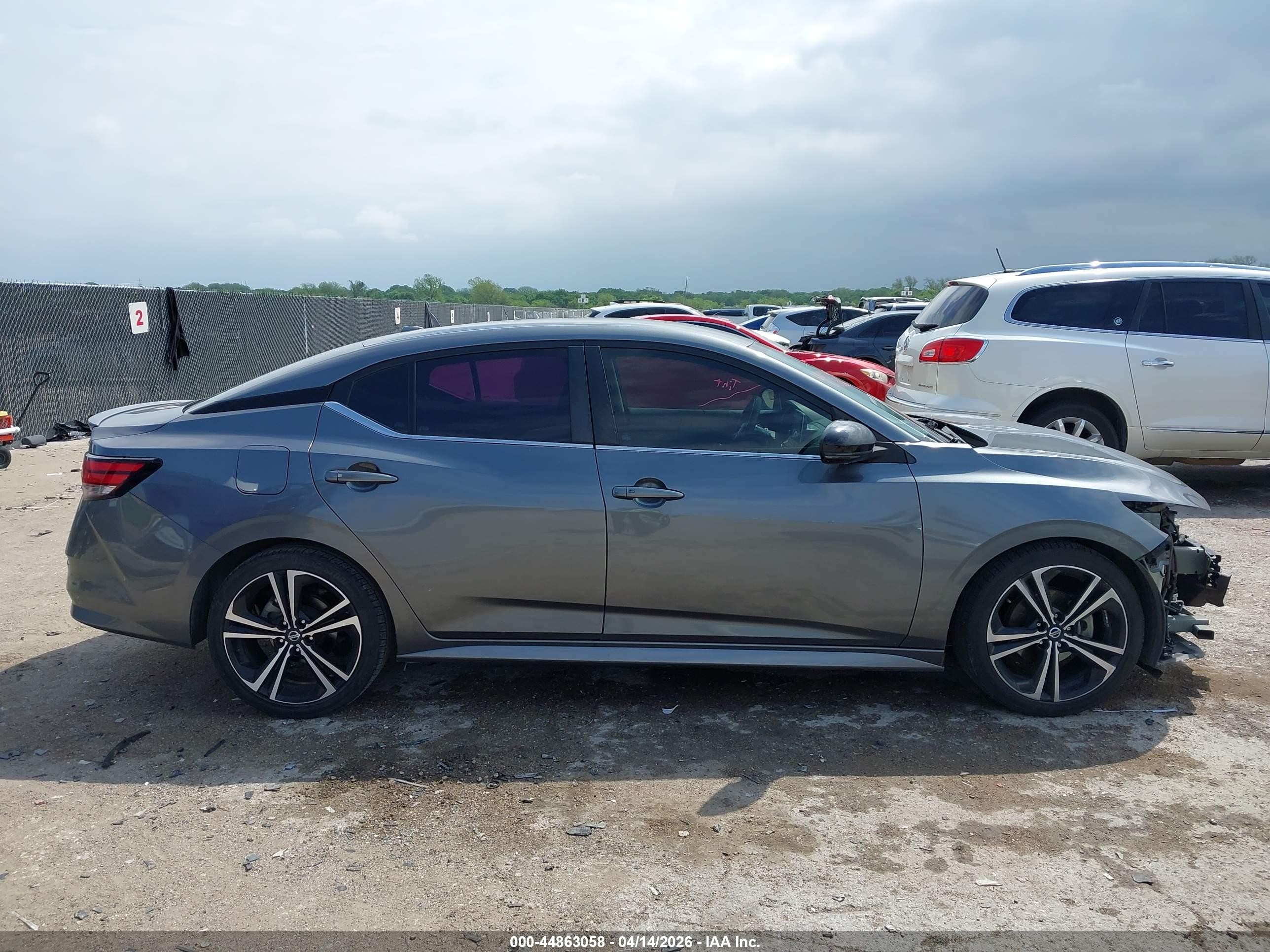 2021 Nissan Sentra Sr Xtronic Cvt Серый vin: 3N1AB8DV1MY219857