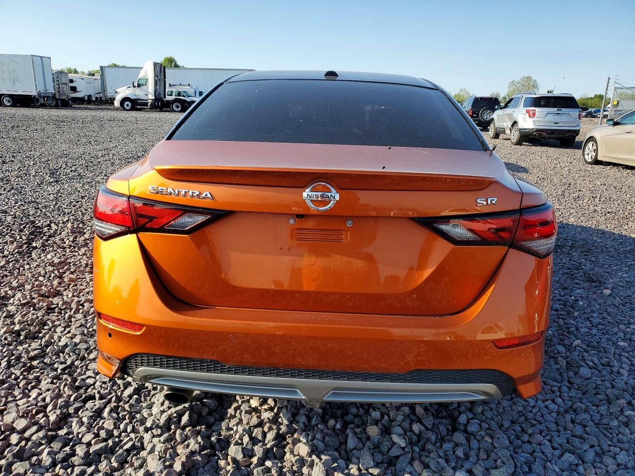 2021 Nissan Sentra Sr Orange vin: 3N1AB8DV1MY309719
