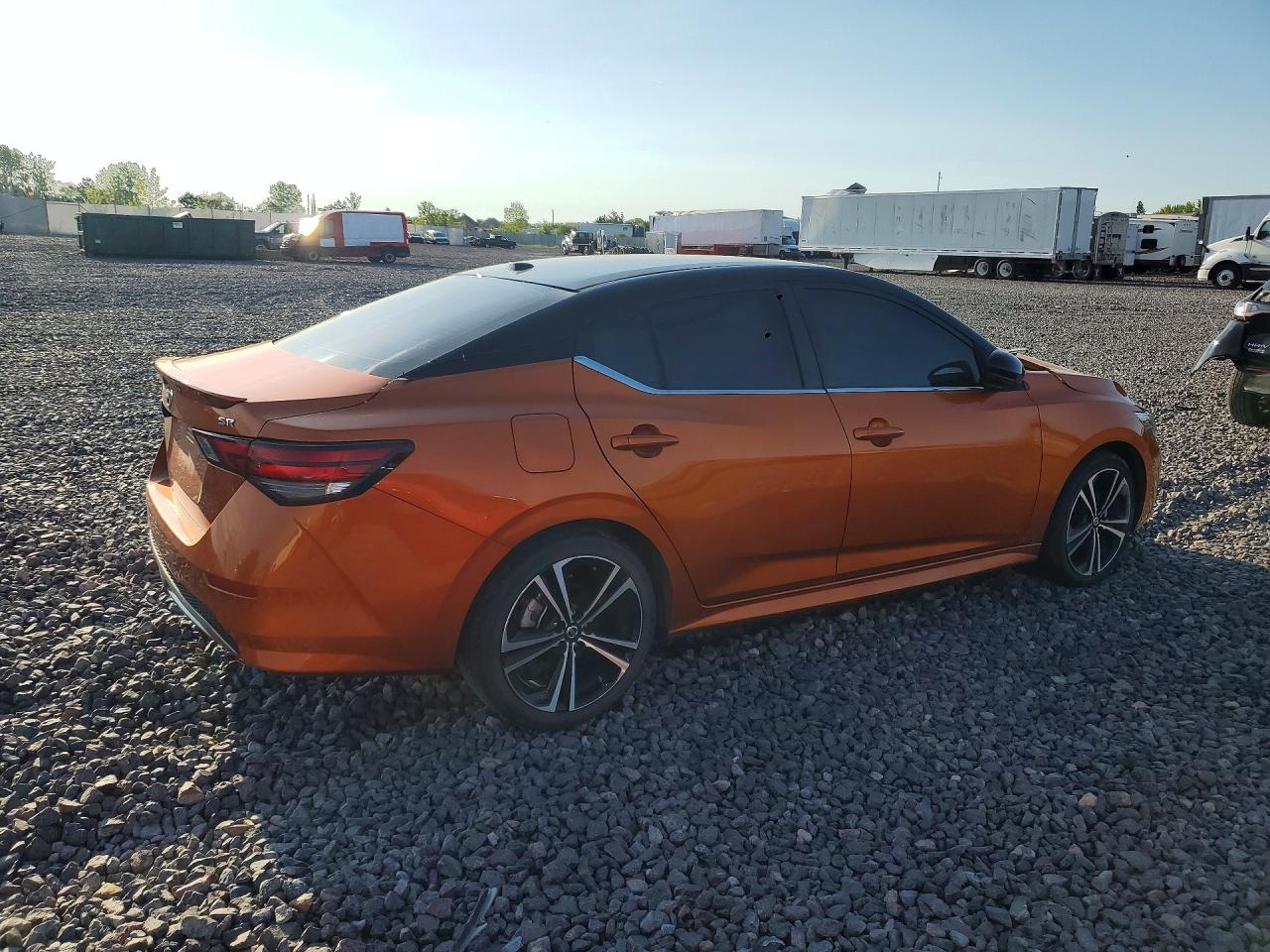 2021 Nissan Sentra Sr Orange vin: 3N1AB8DV1MY309719