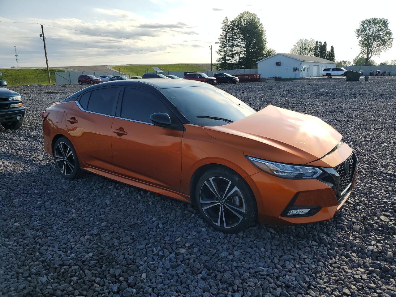 2021 Nissan Sentra Sr Orange vin: 3N1AB8DV1MY309719