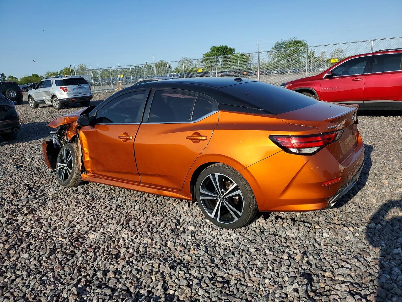 2021 Nissan Sentra Sr Orange vin: 3N1AB8DV1MY309719
