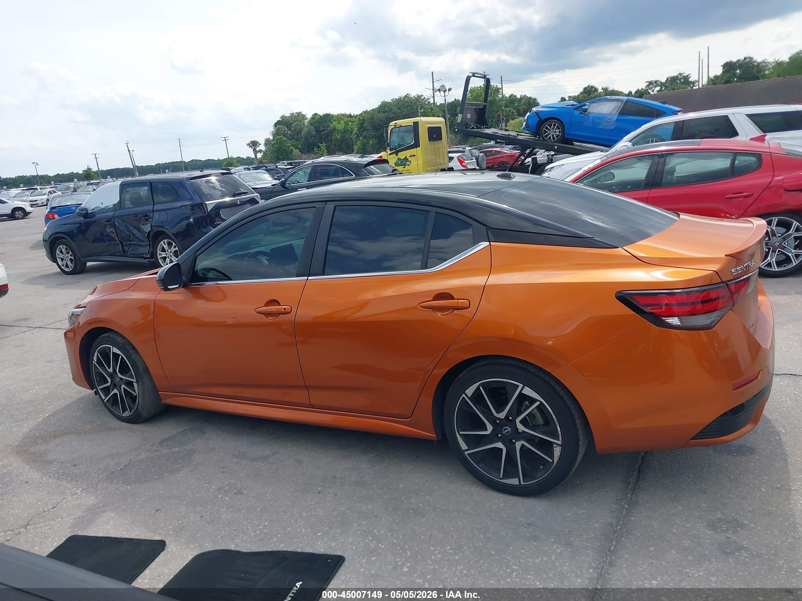 2024 Nissan Sentra Sr Xtronic Cvt Оранжевый vin: 3N1AB8DV1RY277796