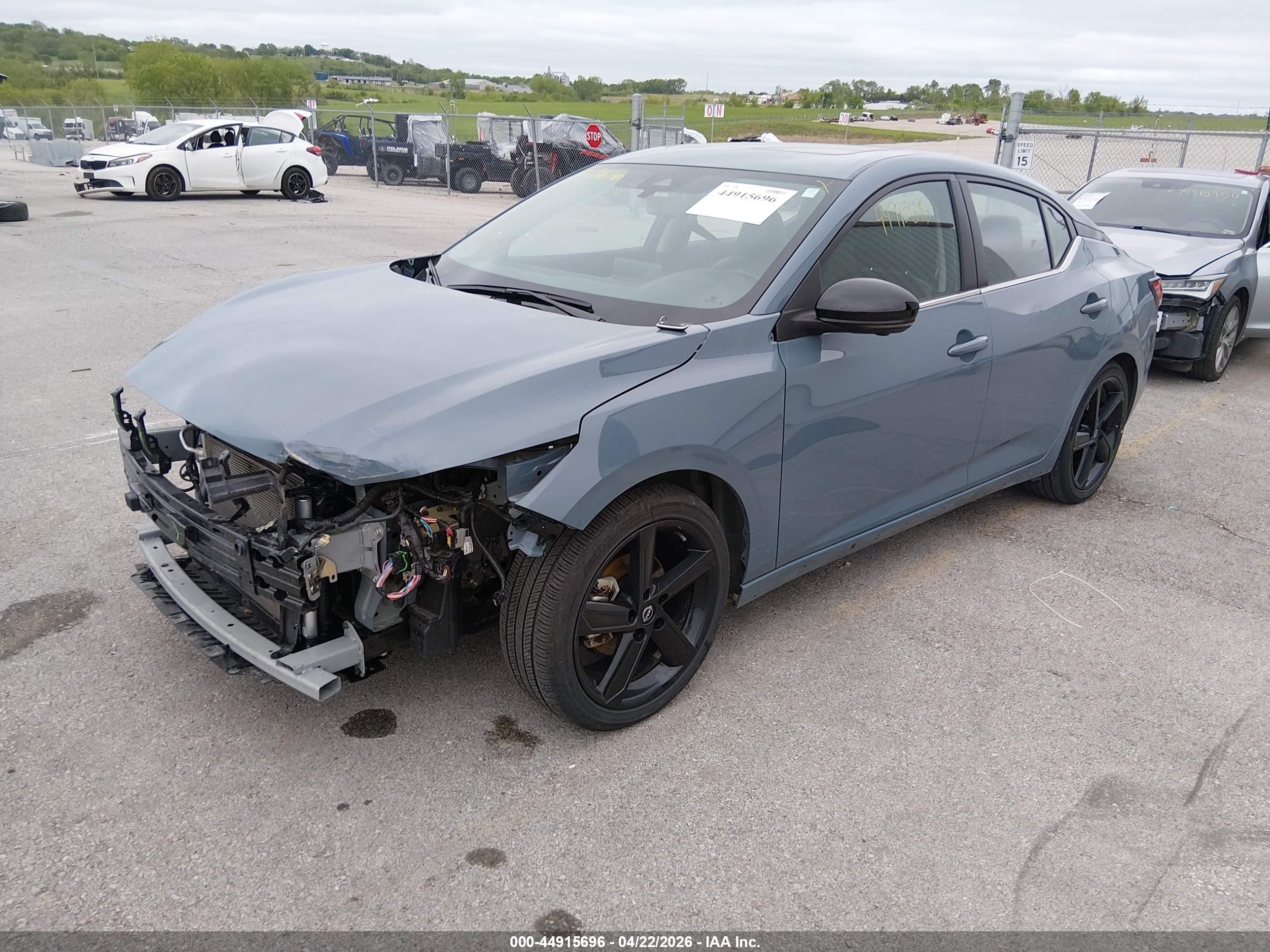 2024 Nissan Sentra Sr Xtronic Cvt Синий vin: 3N1AB8DV1RY391166