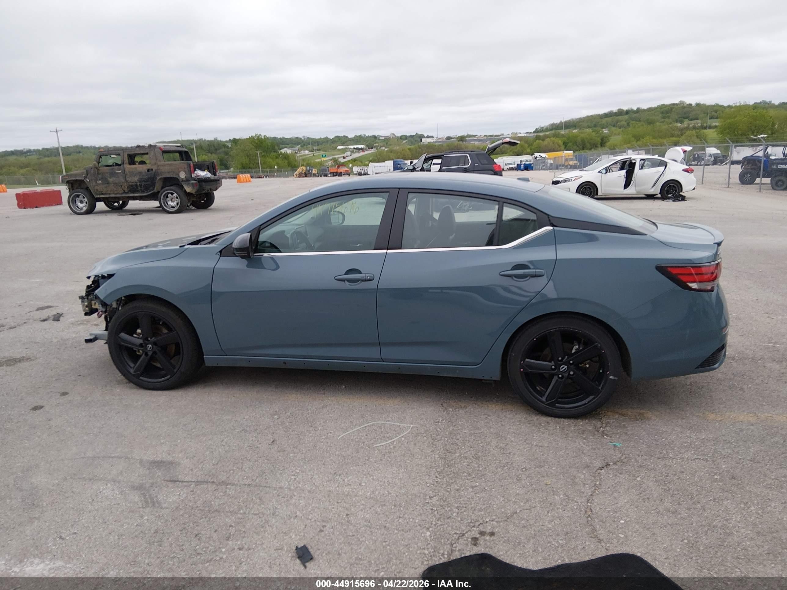 2024 Nissan Sentra Sr Xtronic Cvt Синий vin: 3N1AB8DV1RY391166