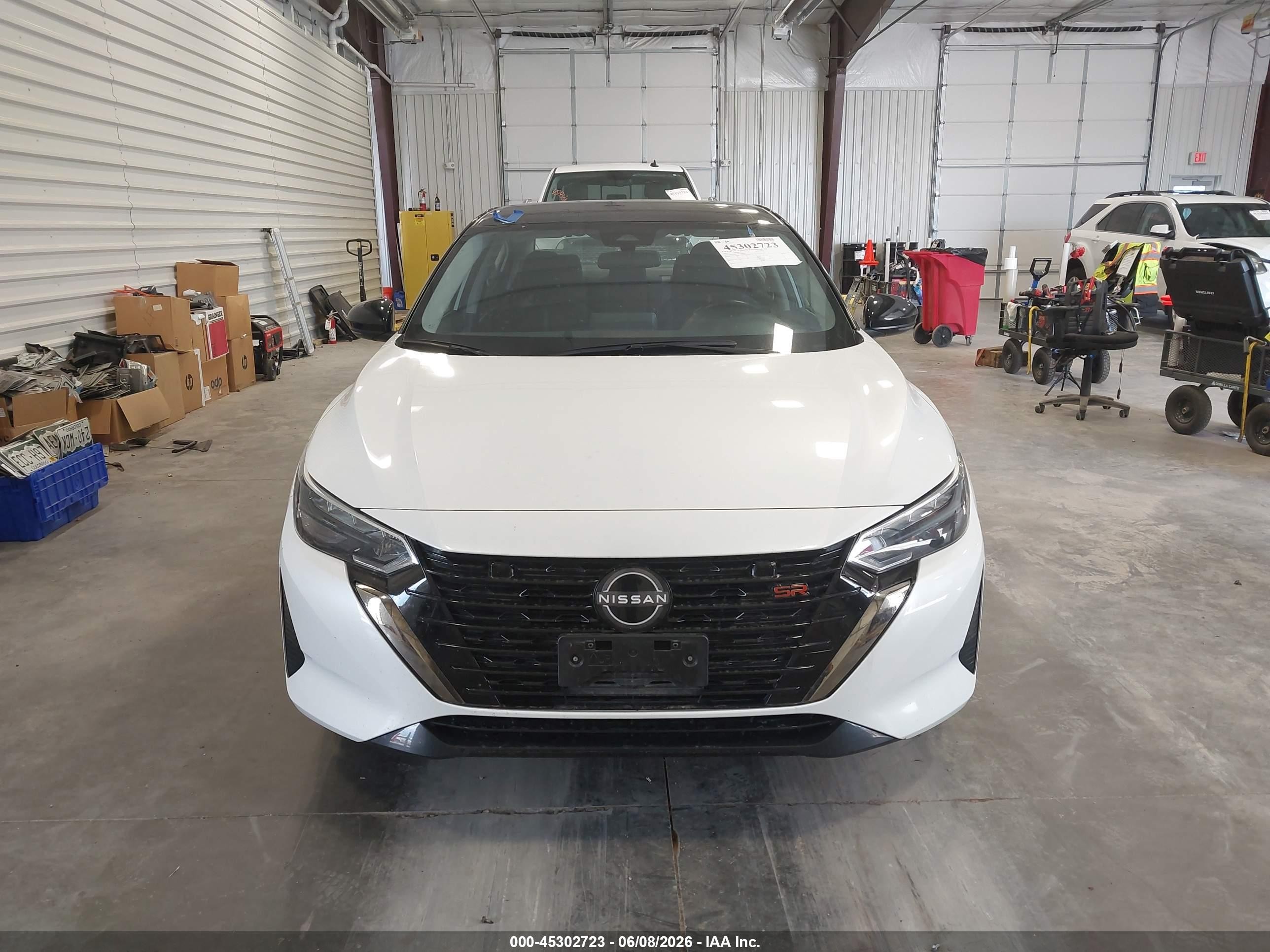 2025 Nissan Sentra Sr White vin: 3N1AB8DV1SY266061