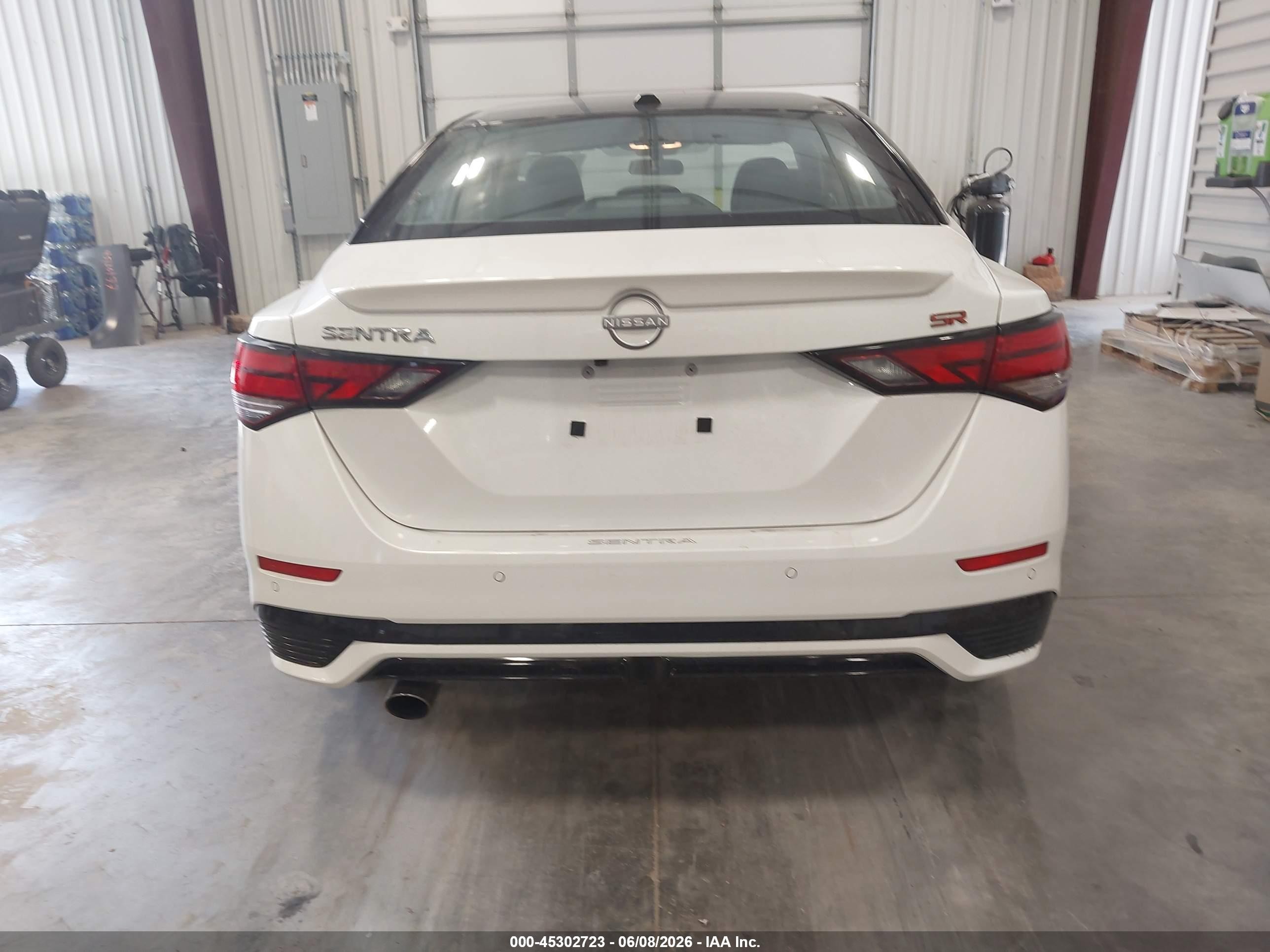 2025 Nissan Sentra Sr White vin: 3N1AB8DV1SY266061