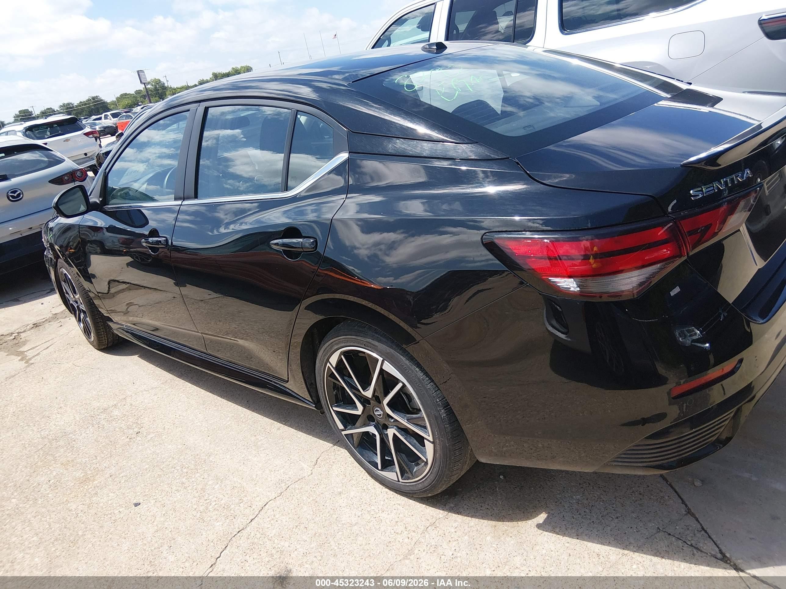 2025 Nissan Sentra Sr Black vin: 3N1AB8DV1SY314271