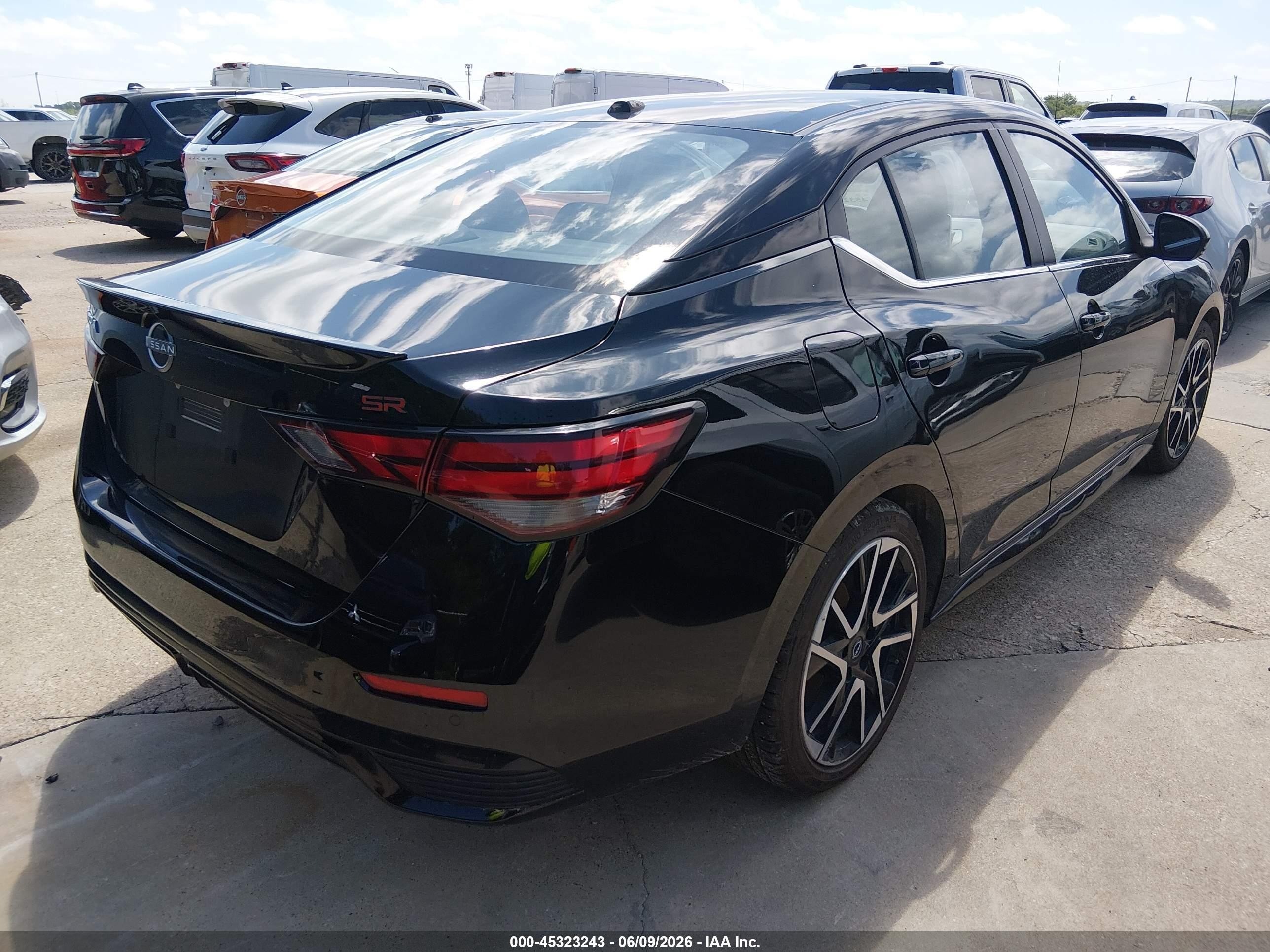 2025 Nissan Sentra Sr Black vin: 3N1AB8DV1SY314271