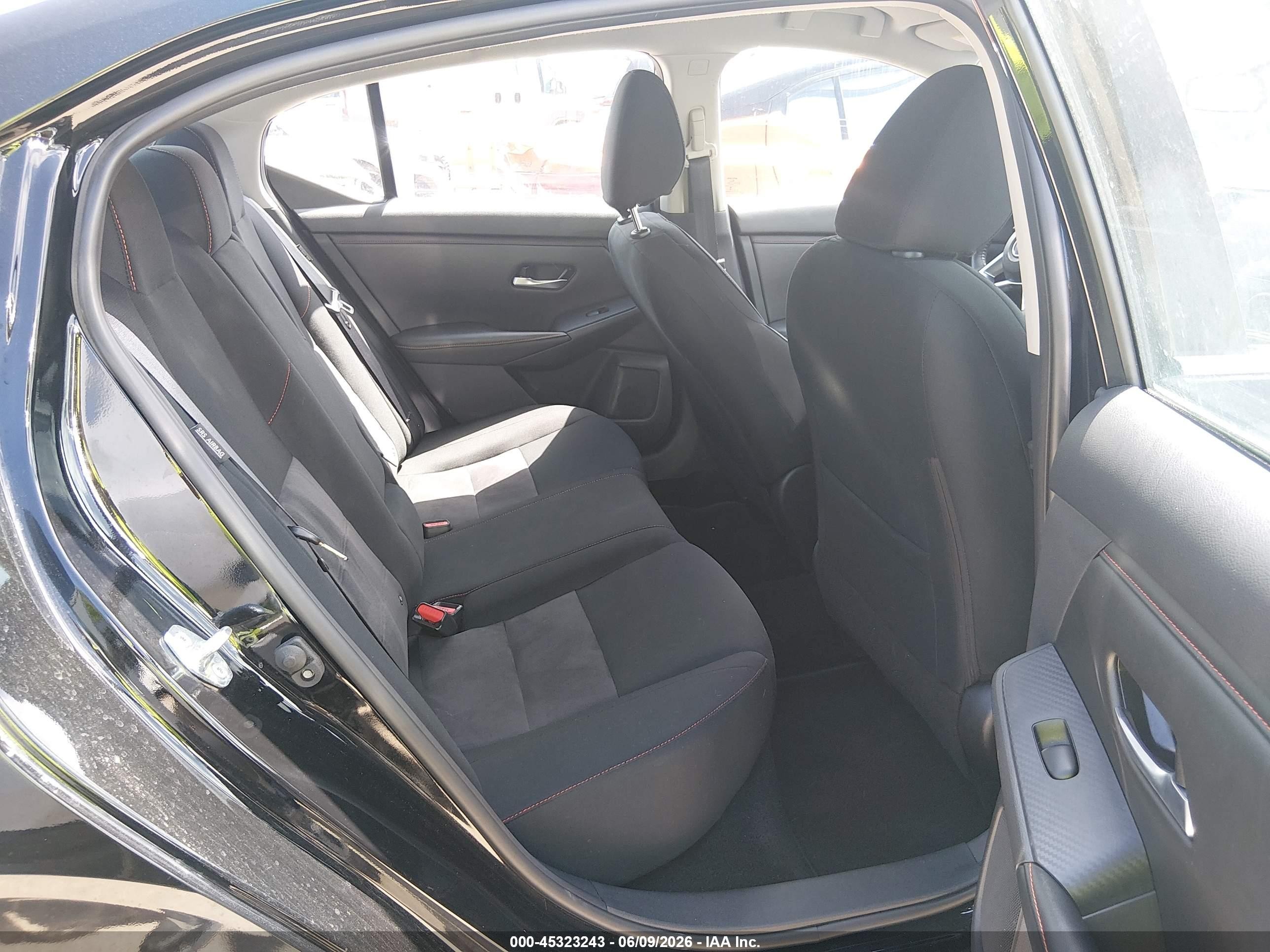 2025 Nissan Sentra Sr Black vin: 3N1AB8DV1SY314271