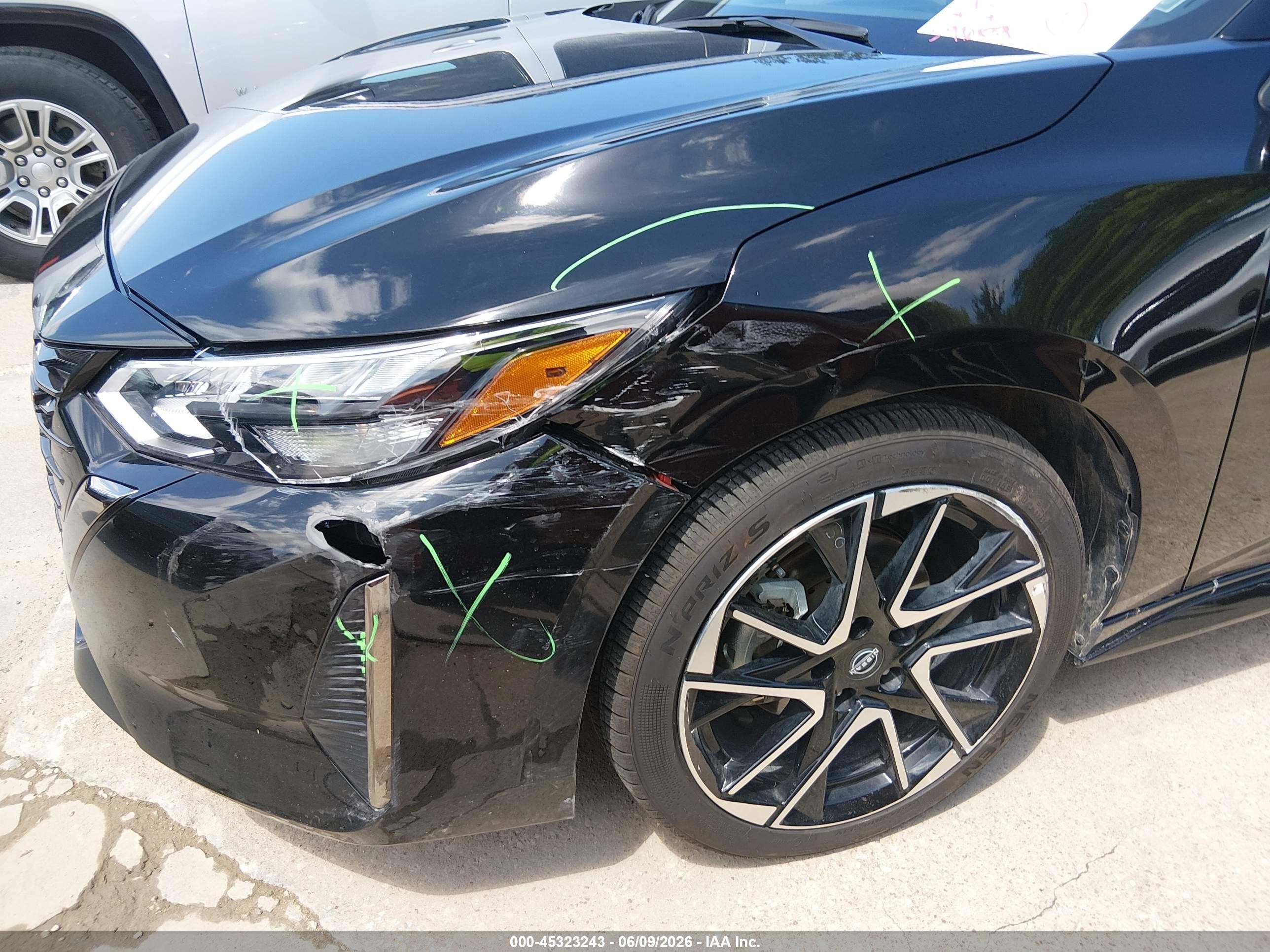 2025 Nissan Sentra Sr Black vin: 3N1AB8DV1SY314271