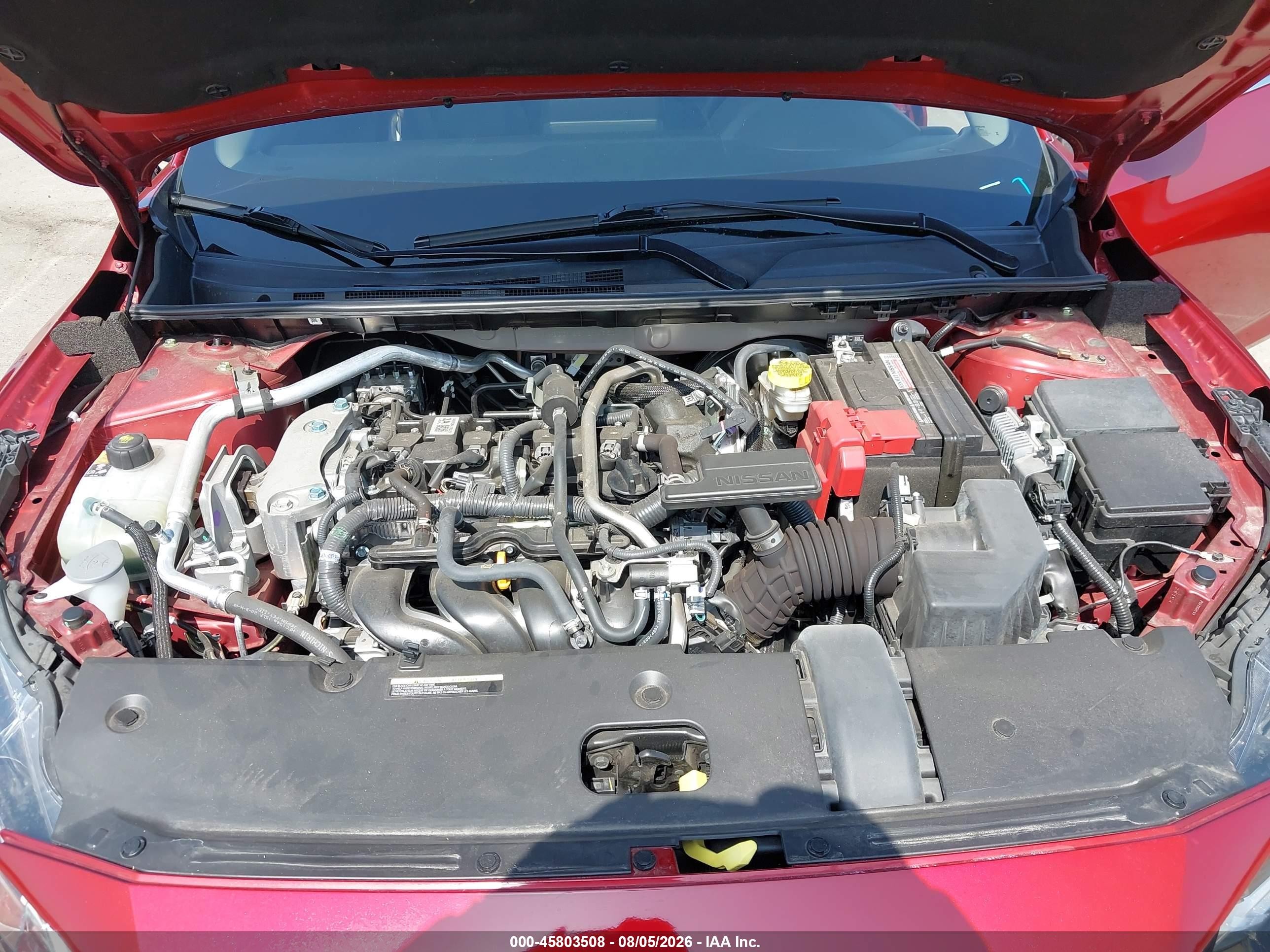 2025 Nissan Sentra Sr Красный vin: 3N1AB8DV2SY214650