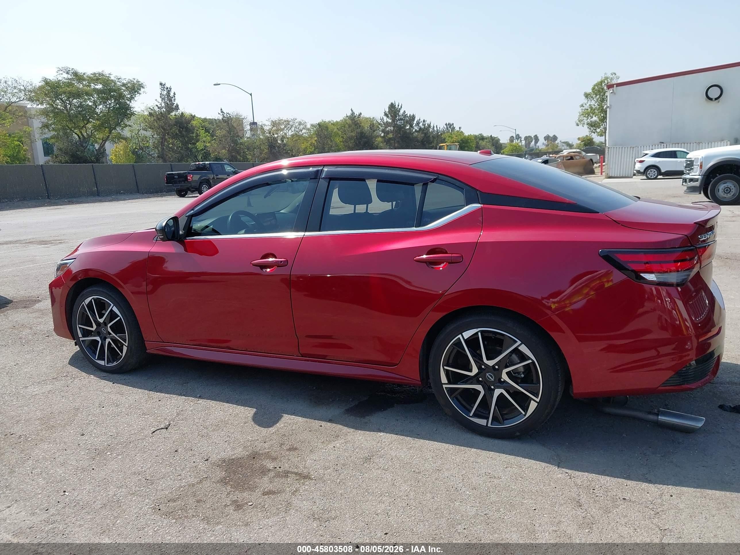 2025 Nissan Sentra Sr Red vin: 3N1AB8DV2SY214650