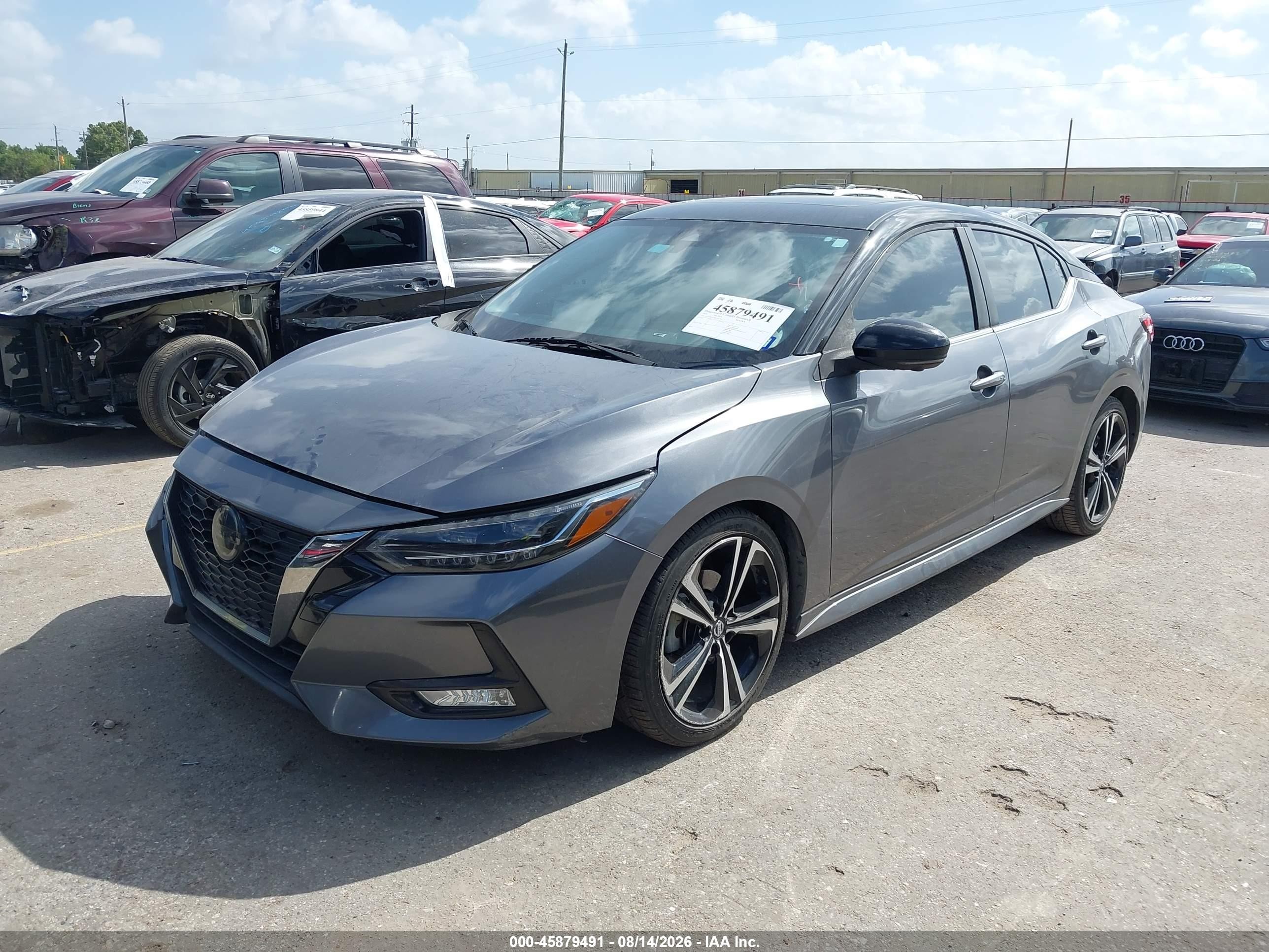 2021 Nissan Sentra Sr Xtronic Cvt Gray vin: 3N1AB8DV3MY201506
