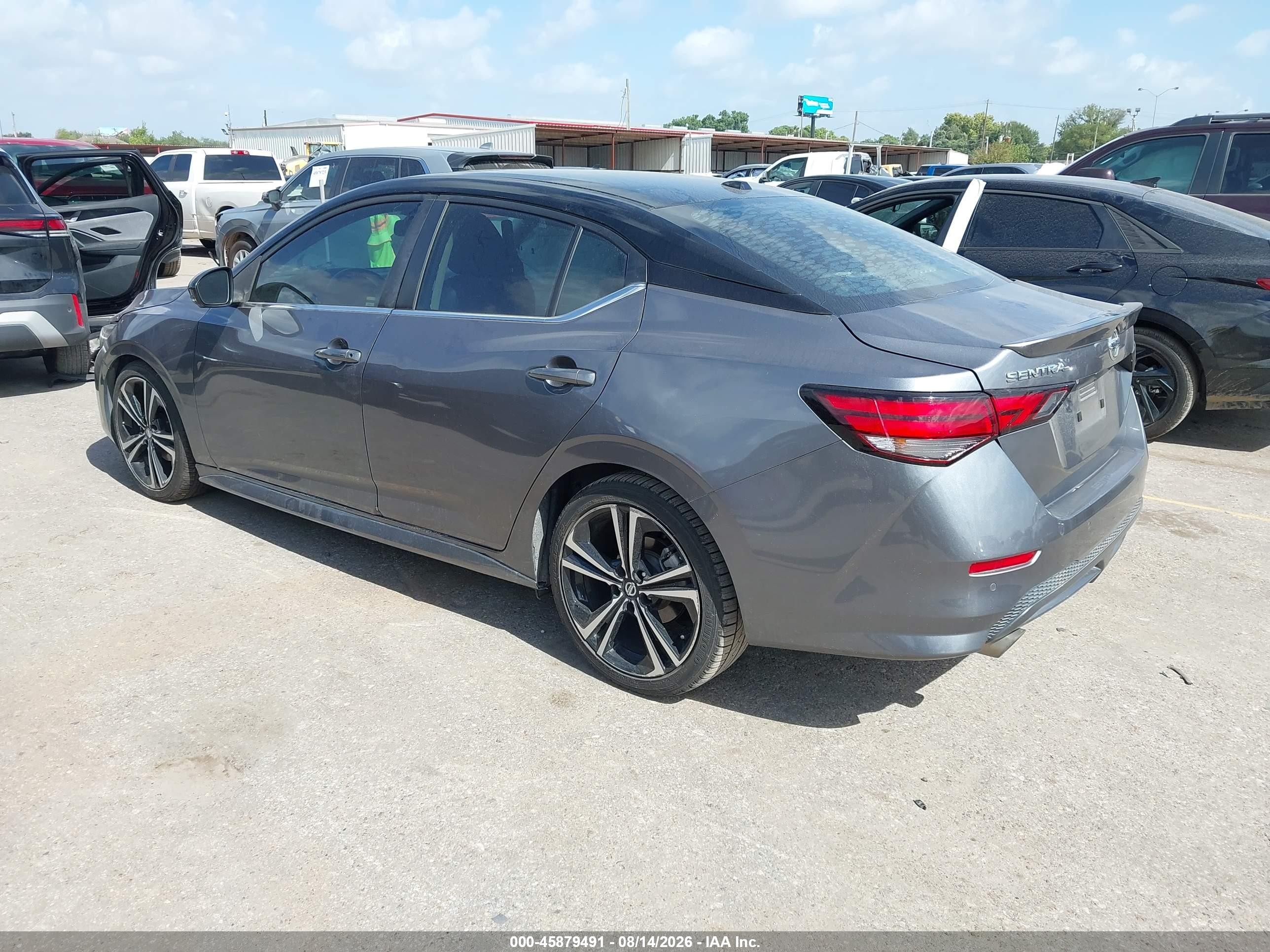 2021 Nissan Sentra Sr Xtronic Cvt Gray vin: 3N1AB8DV3MY201506